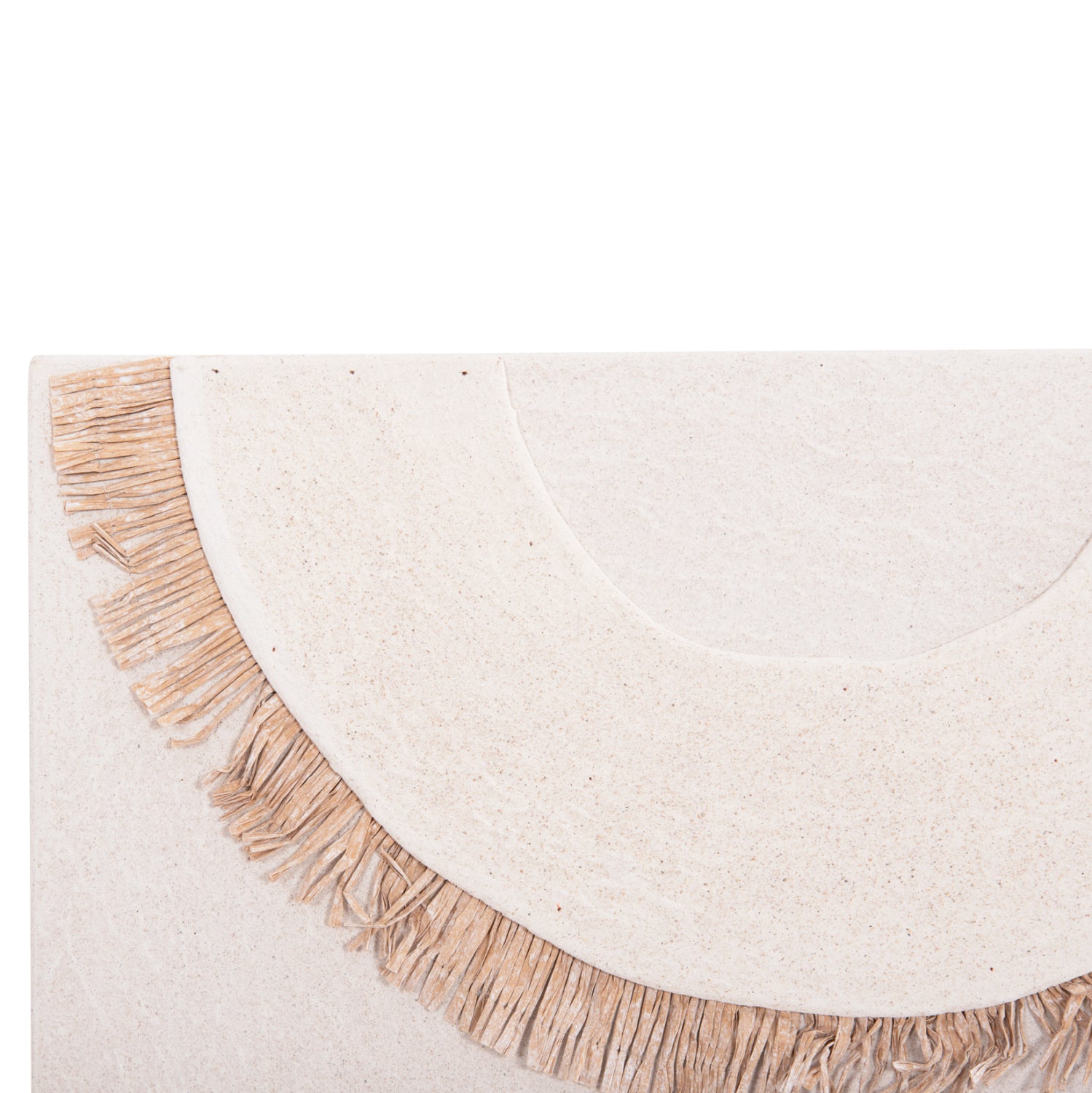 Декорация за стена Санторини цвят бял-натурал 48x4,5x60