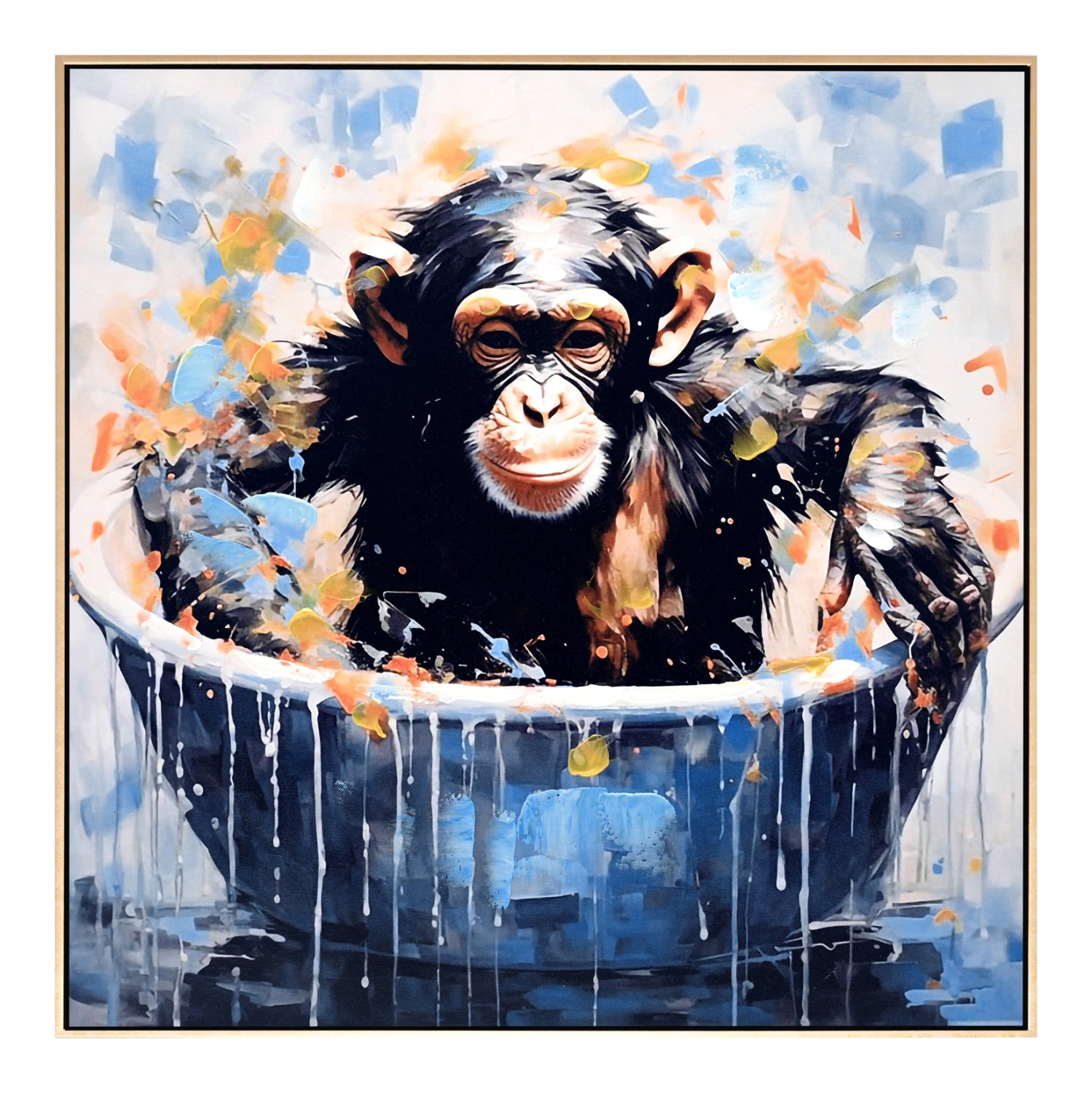 Картина SIMIA с бежова рамка 62x4,5x62