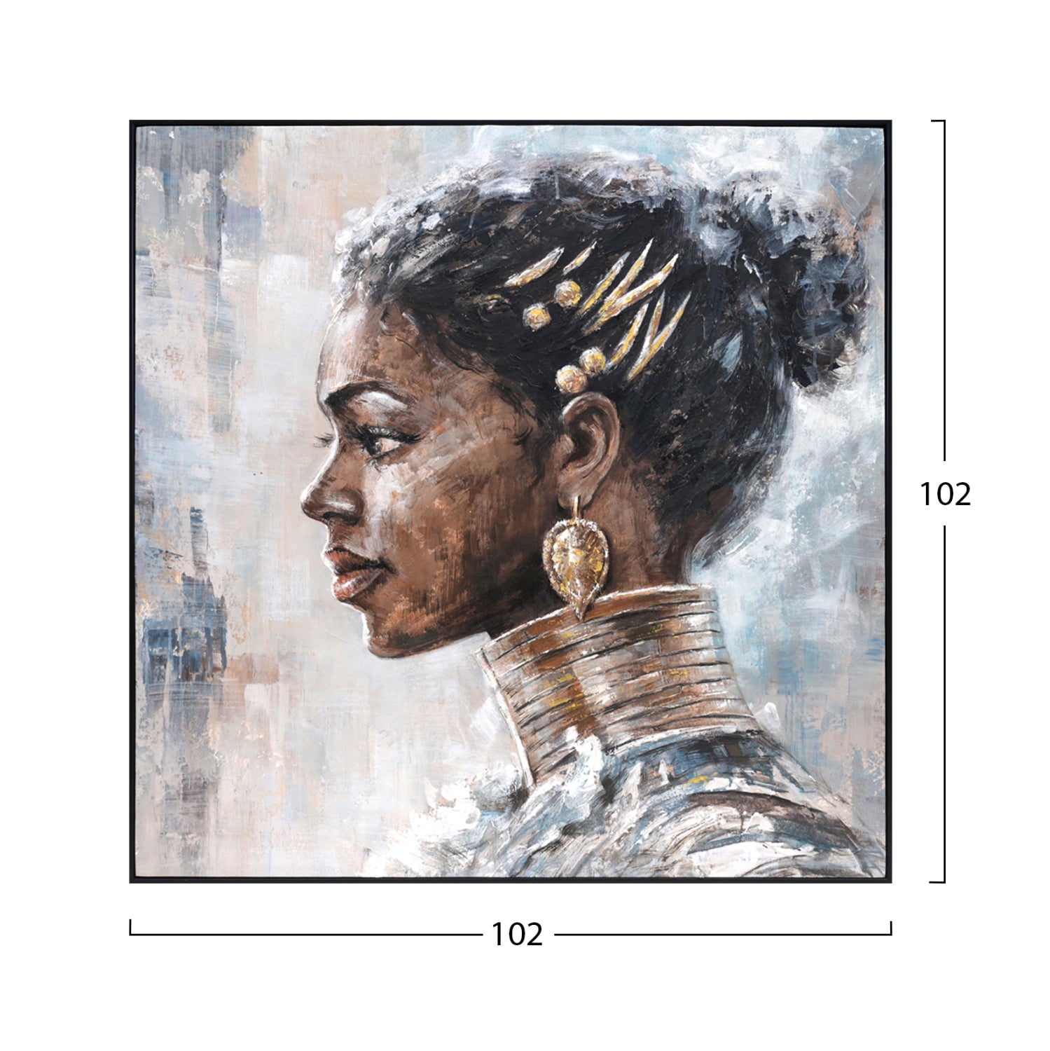 Картина MARIP с черна рамка 102x4,5x102