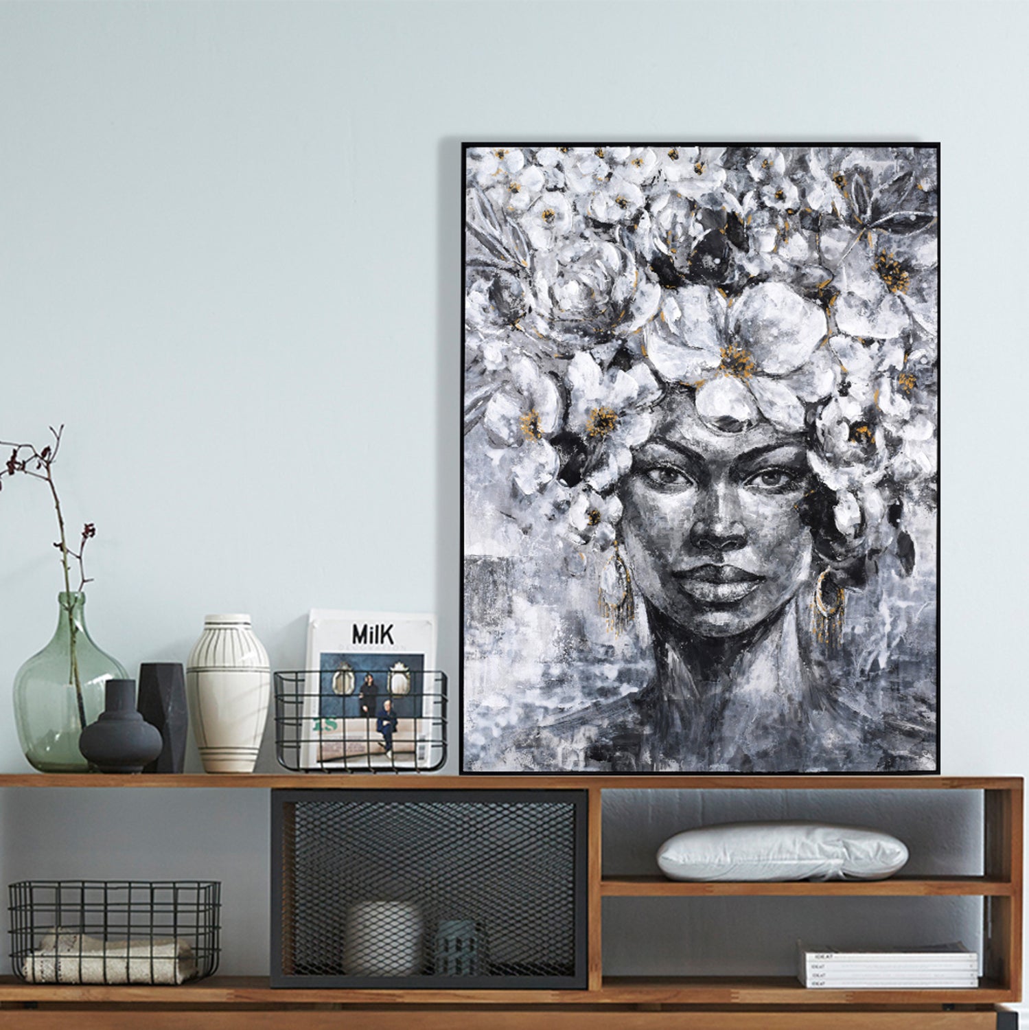 Картина MARIP с черна рамка 92x4,5x122