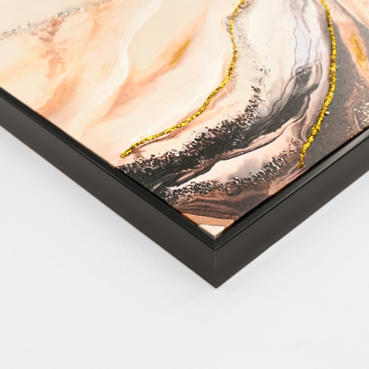 Картина абстрактен принт с черна рамка 62x4x92