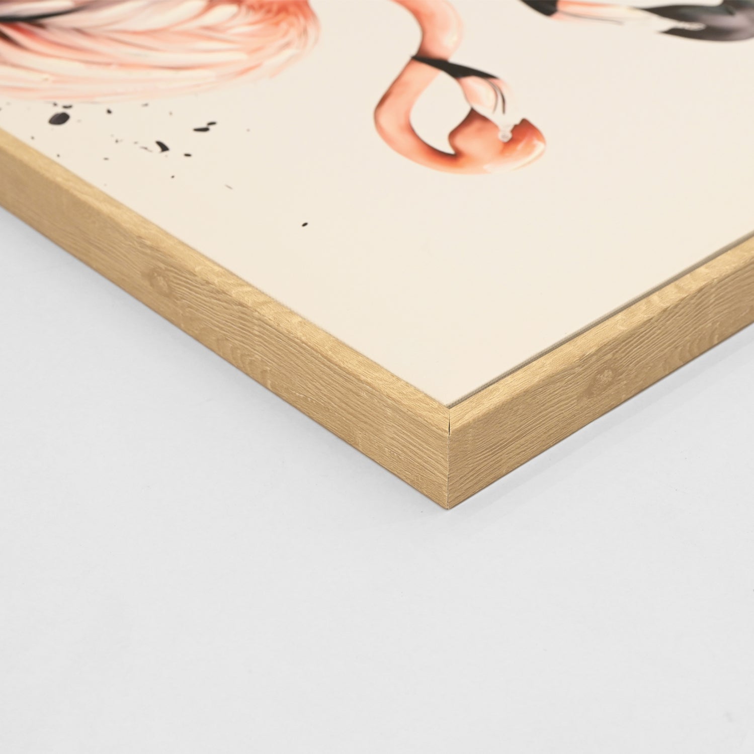 Картина FLAMINGOS с бежова рамка 52,5x2,8x72,5