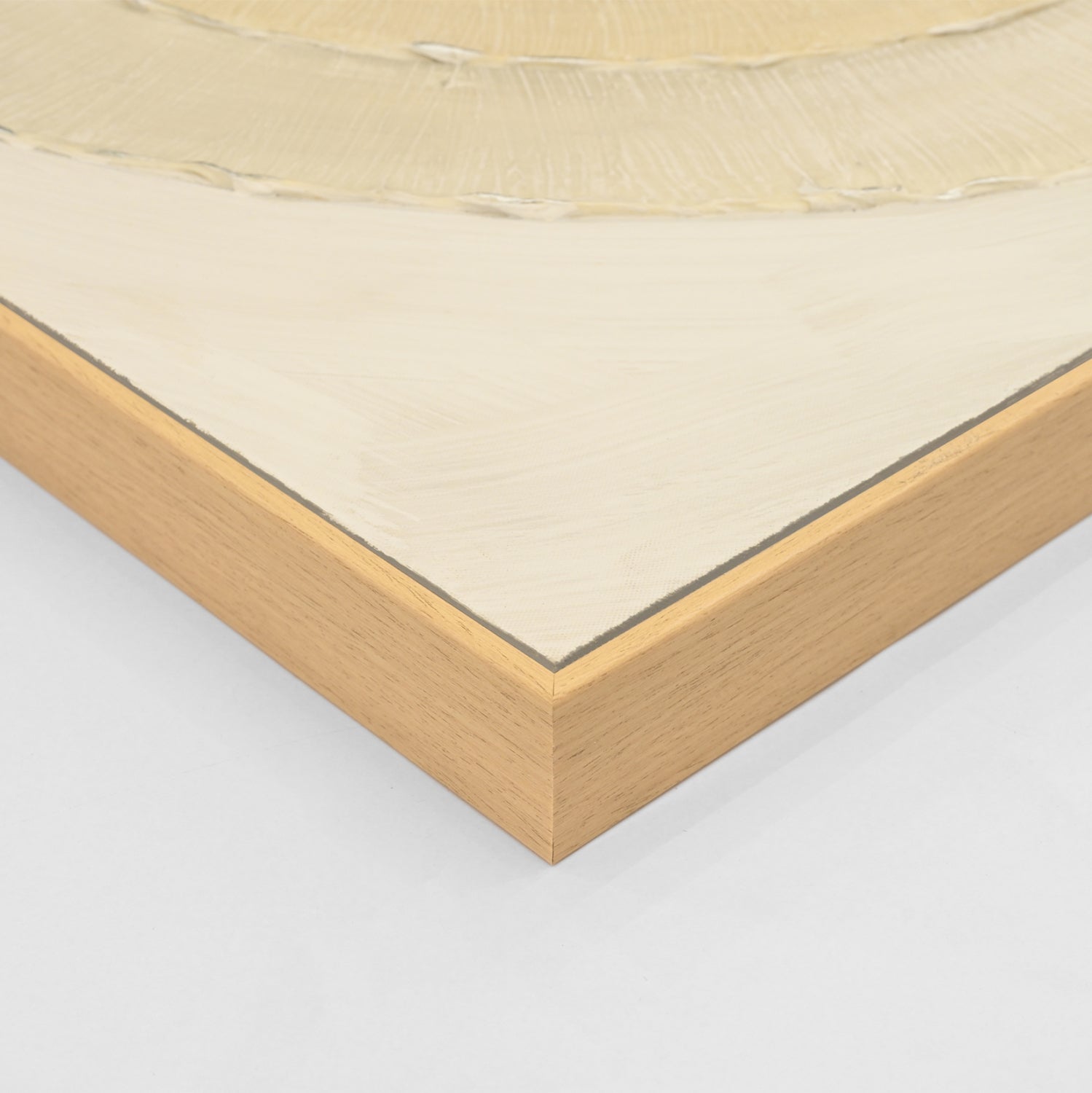 3d картина с бежова рамка 82x4,5x82 кръгове