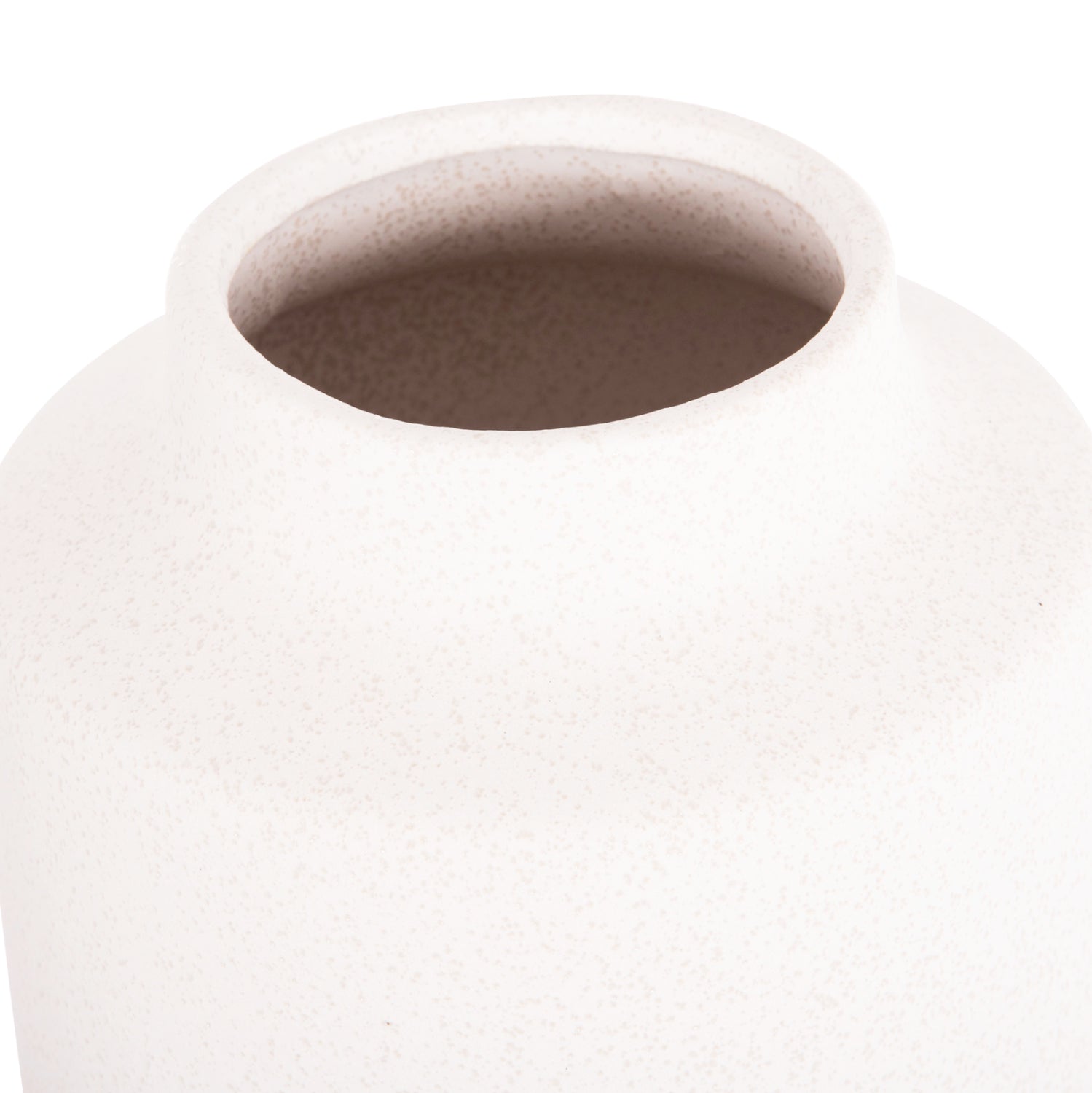 Керамична декоративна ваза за маса Galad крем φ17.5x40hcm