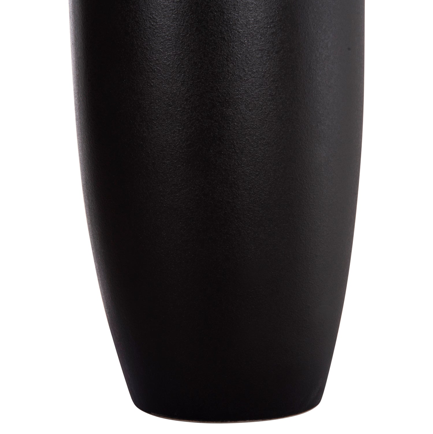 Керамична декоративна ваза за маса , Galad, черна матова, φ17.5x40см