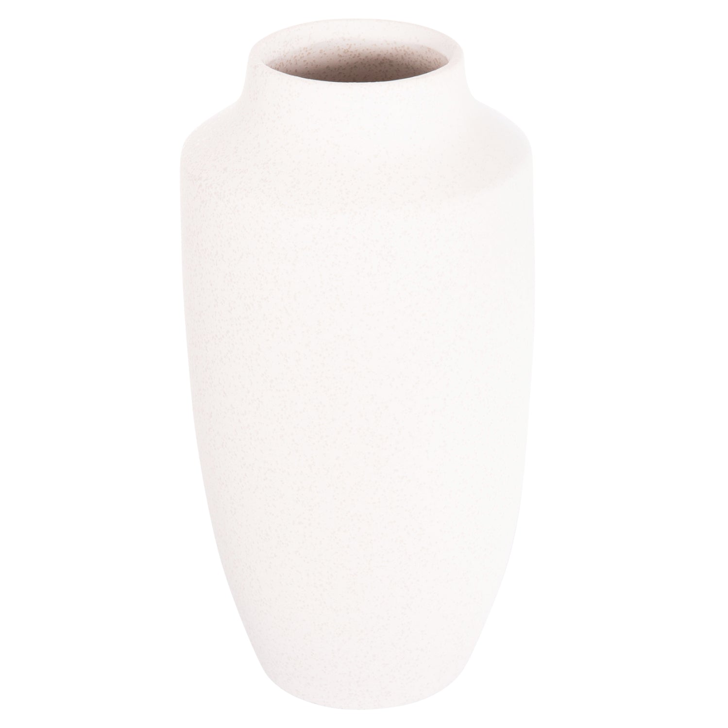 Керамична декоративна ваза GALAD крем кристал, φ16x32всм