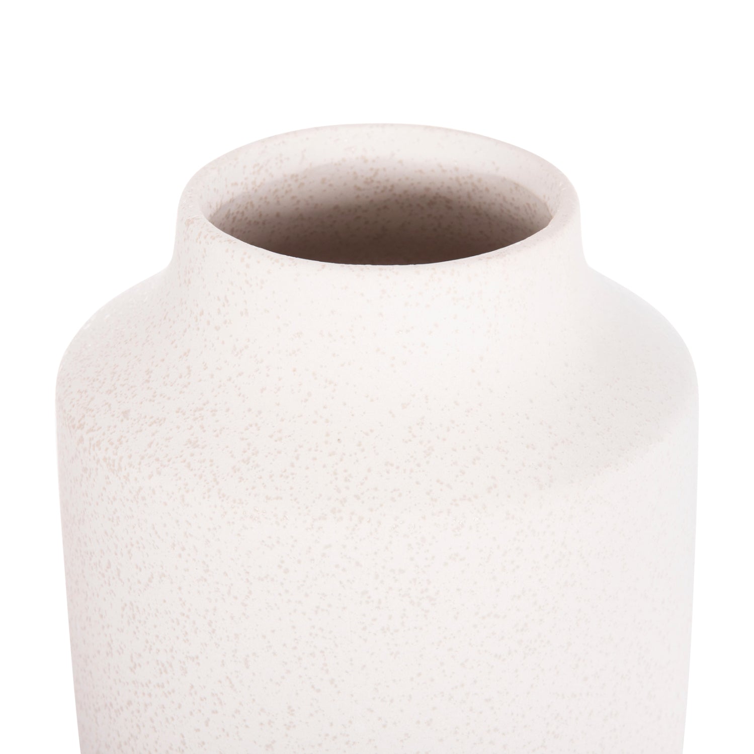 Керамична декоративна ваза GALAD крем кристал, φ16x32всм