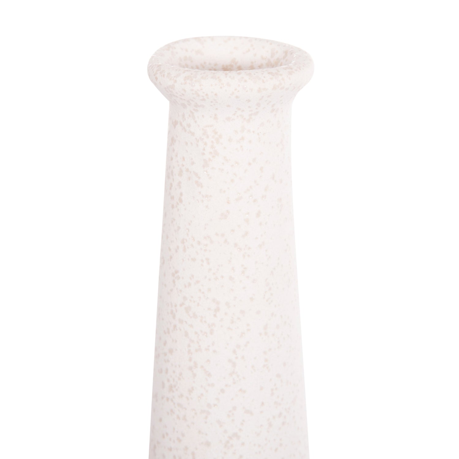 Декоративен керамичен плот за маса Еlendil бял кристал φ10x30в см