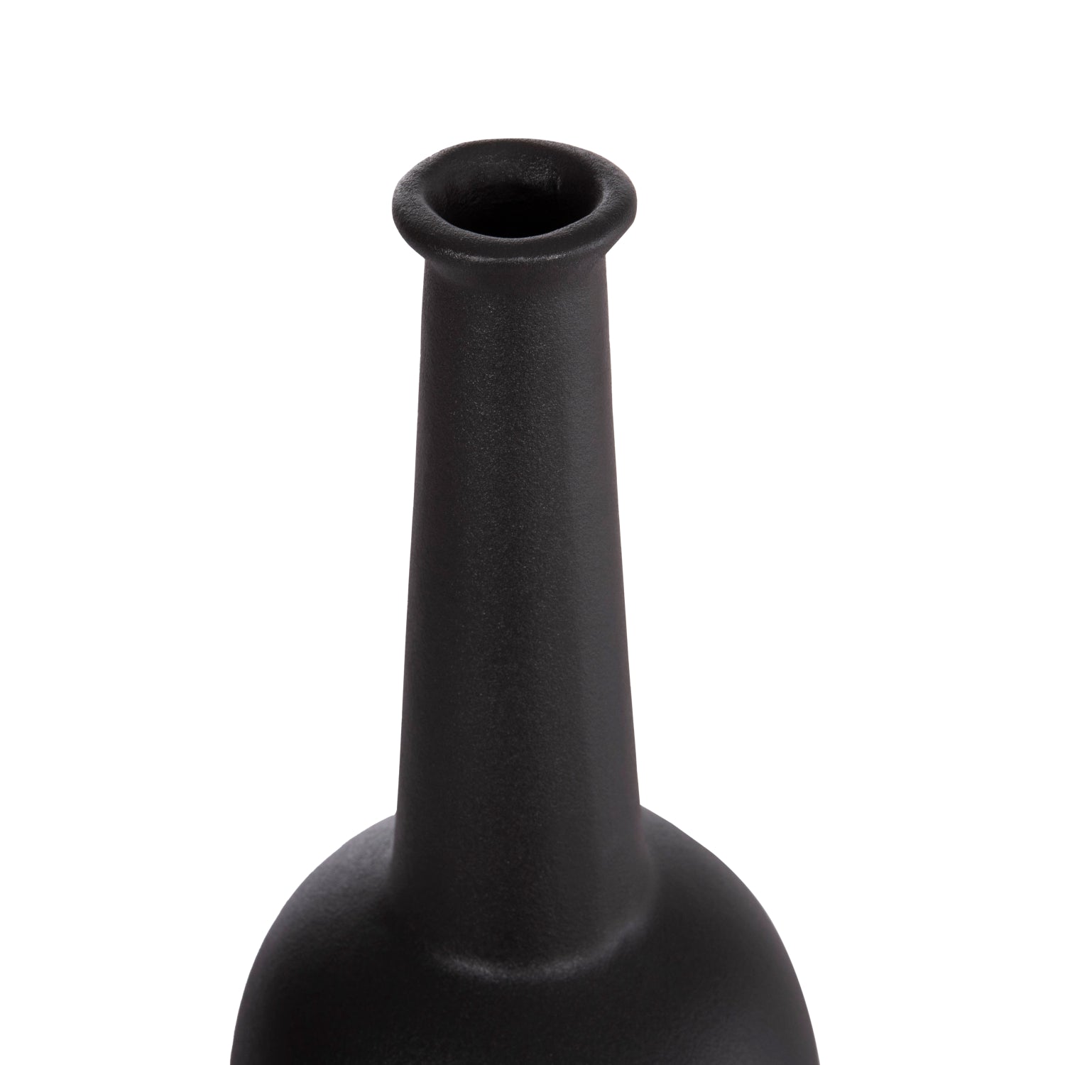 Декоративен керамичен плот за маса ELENDIL черен мат φ10x30hcm