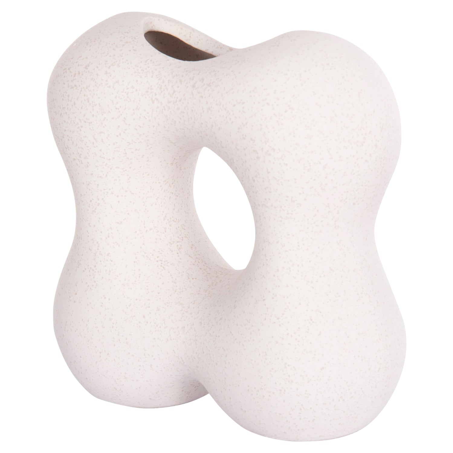 Керамична декорация за маса SEBOR кристален, бял, 18x9x18см