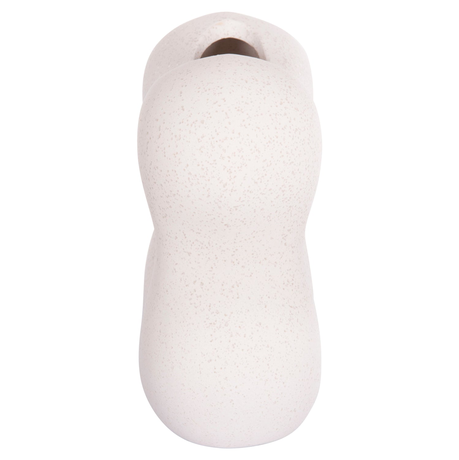 Керамична декорация за маса SEBOR кристален, бял, 18x9x18см