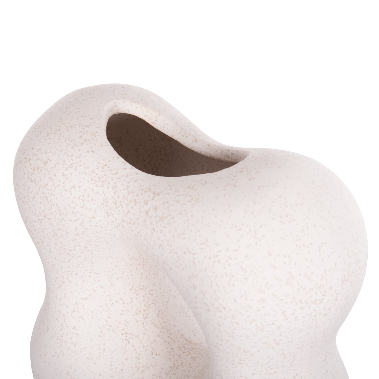 Керамична декорация за маса SEBOR кристален, бял, 18x9x18см