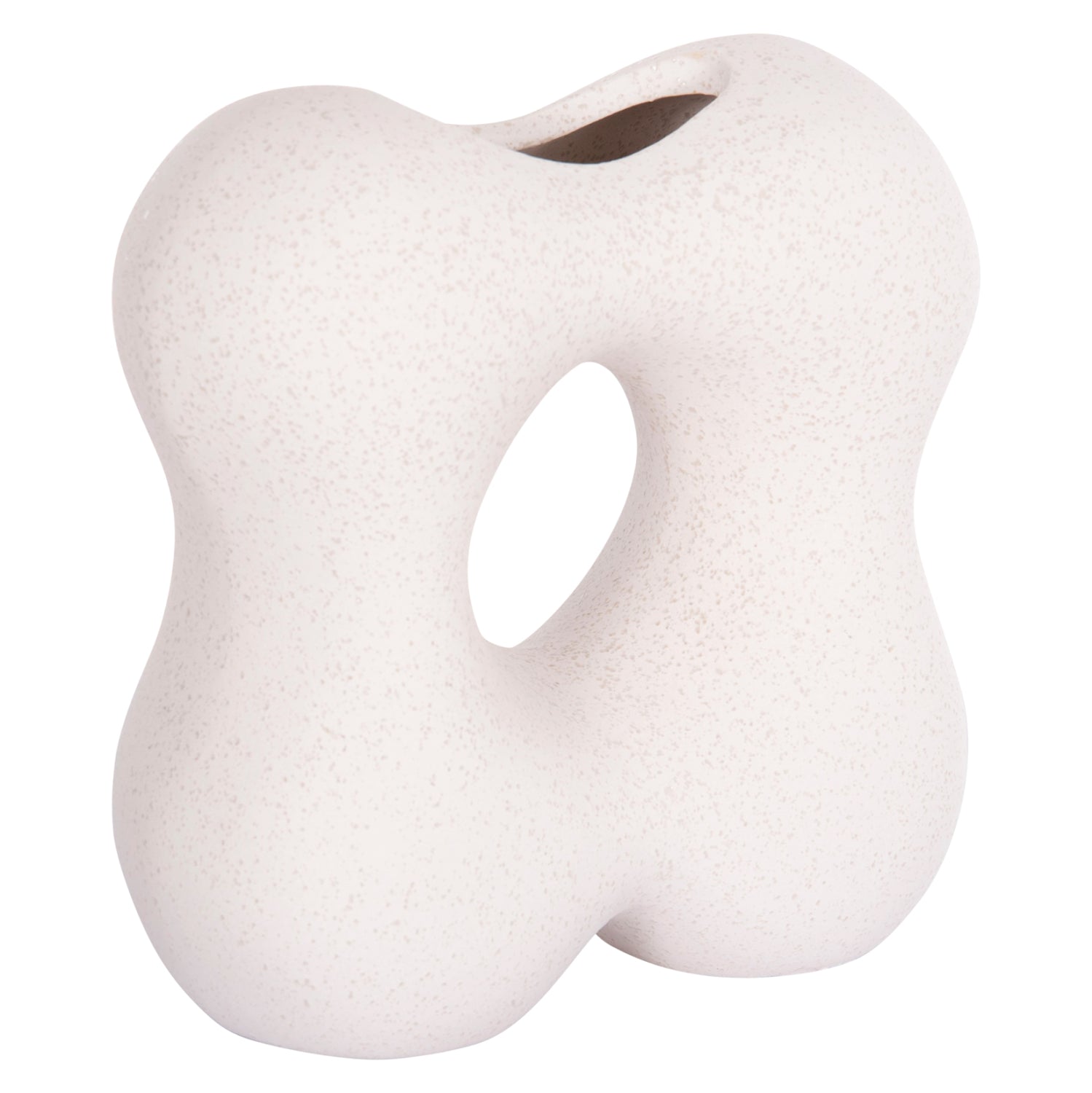 Керамична декорация за маса SEBOR кристален, бял, 18x9x18см