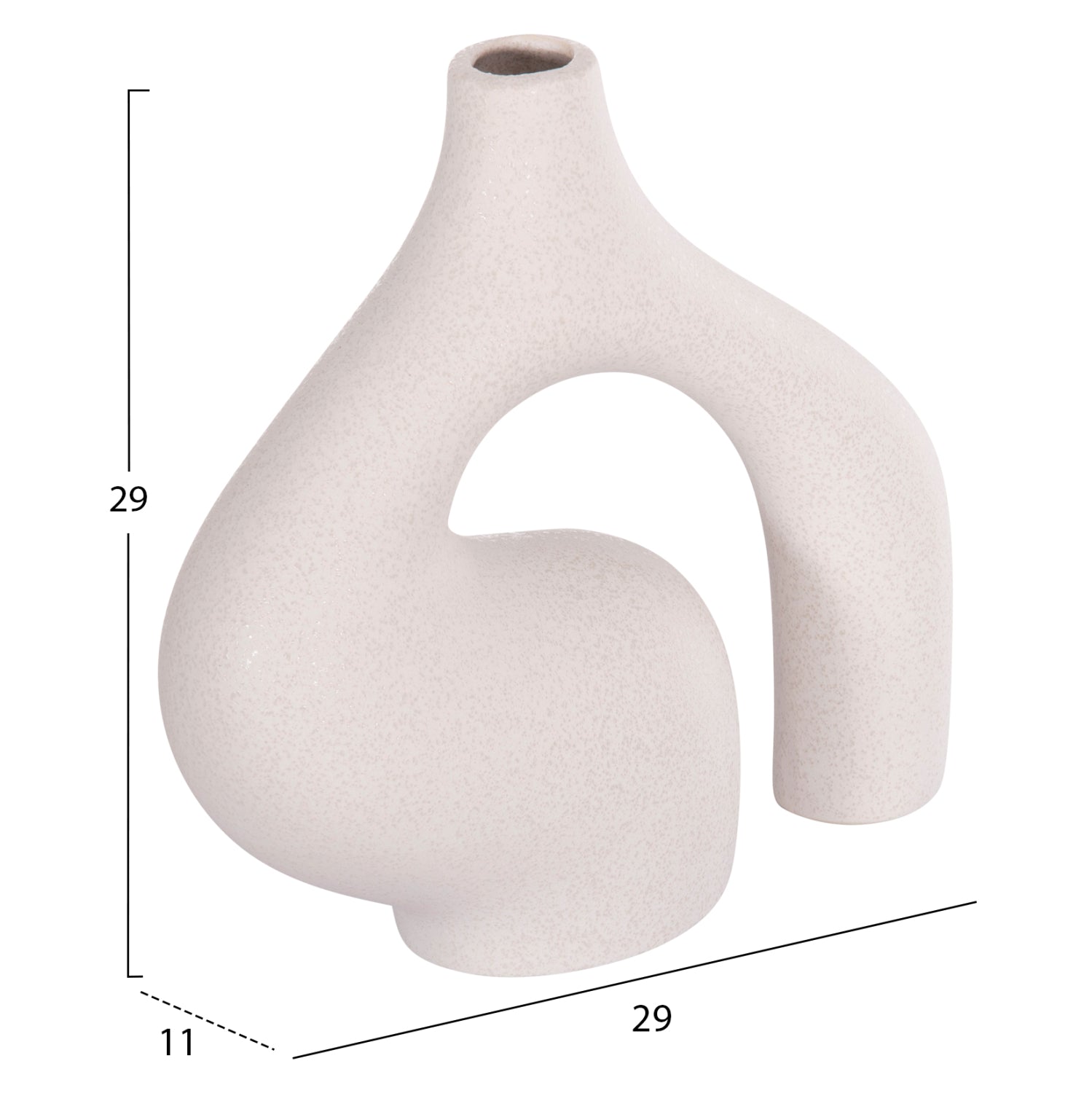 Декоративен керамичен плот за маса ISIL кристалинен, 29x11x29см