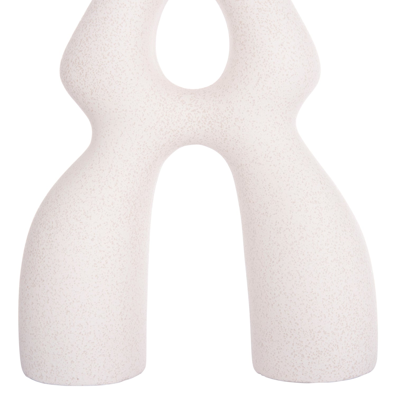 Декоративен керамичен плот за маса ISIL бял, кристален, 25x9x29.5 см