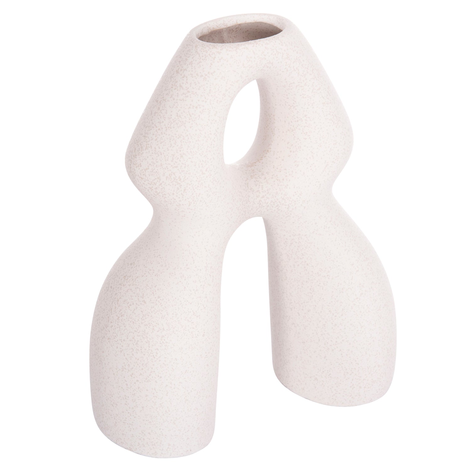 Декоративен керамичен плот за маса ISIL бял, кристален, 25x9x29.5 см