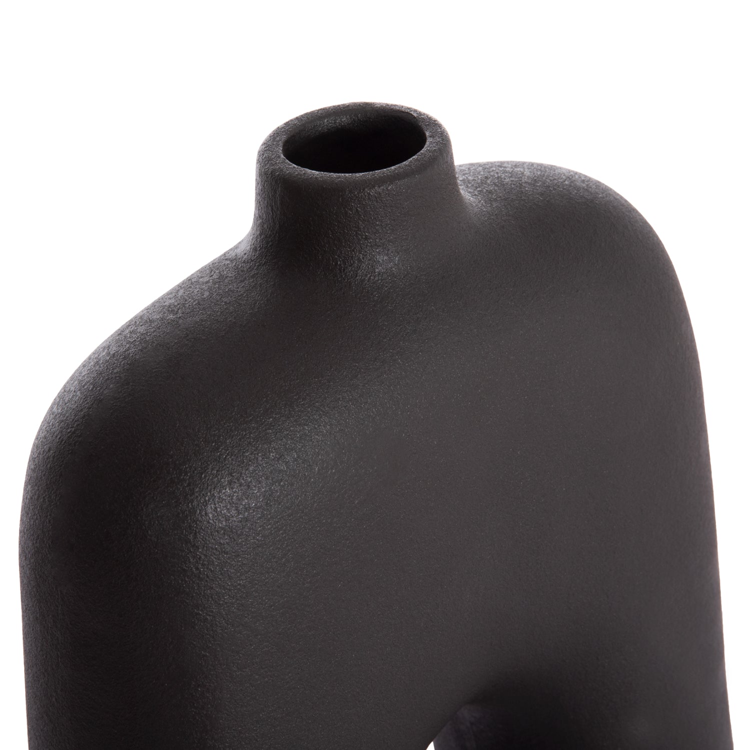 Декорация керамична за маса серия ISIL черен мат, 22x8x29см