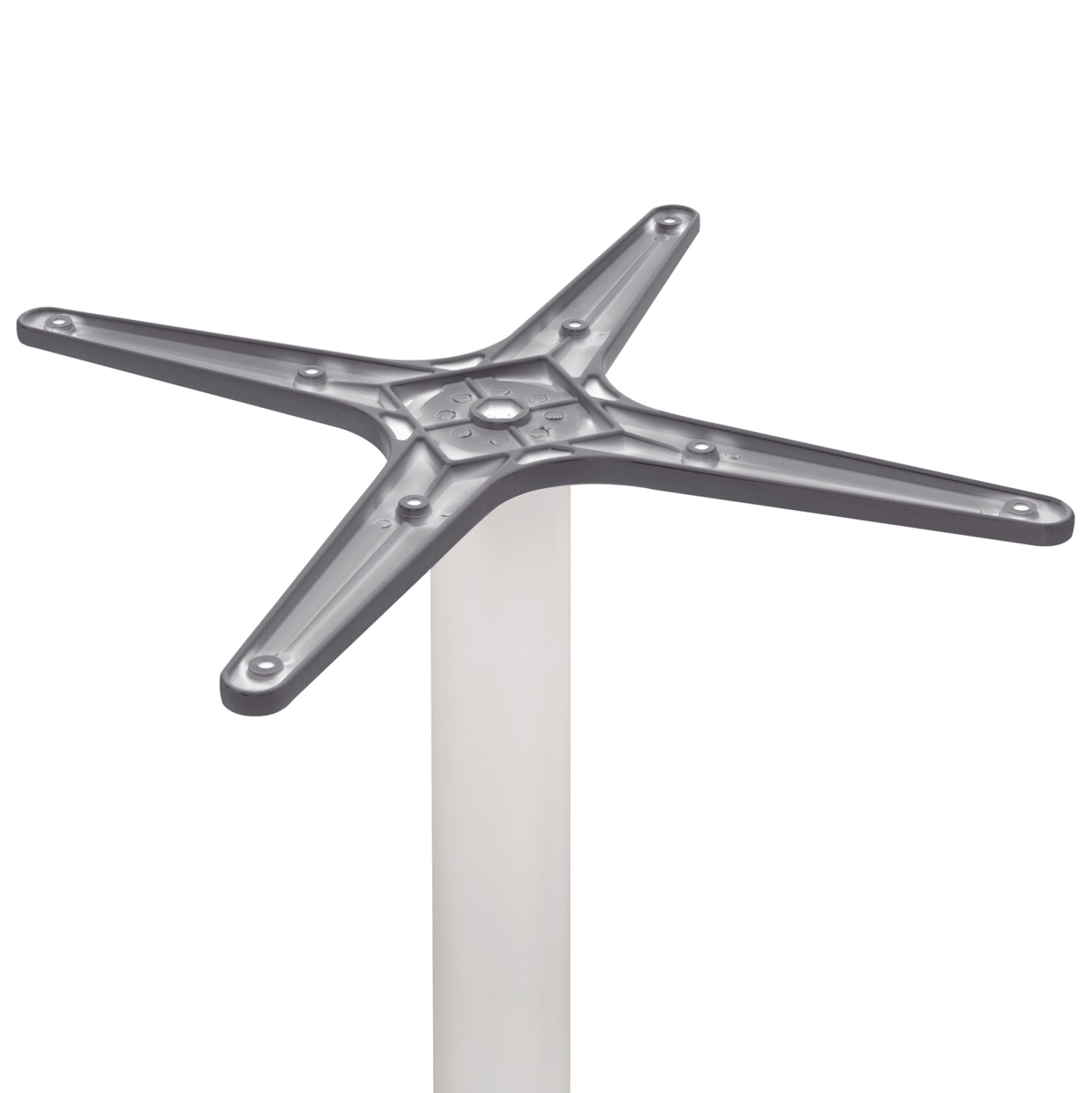 Основа за маса -цвят бял мат 66X66X73см с кръстачка 48X48см