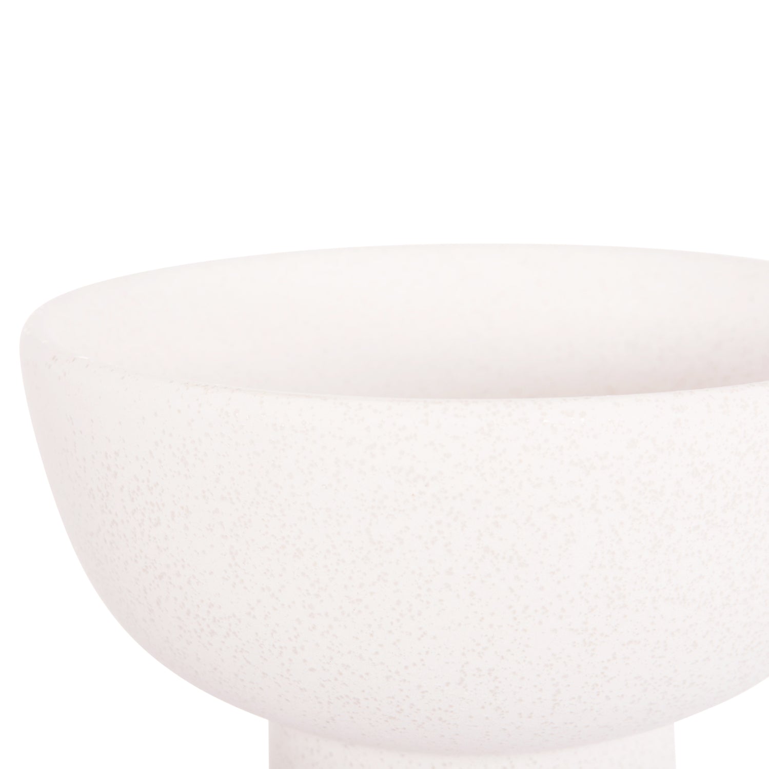 Декоративен керамичен плот за маса Еlendil бял кристал φ23x32в см