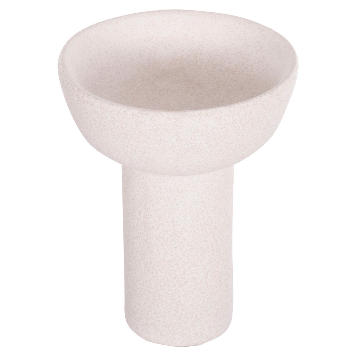 Декоративен керамичен плот за маса Еlendil бял кристал φ20x26.5hcm