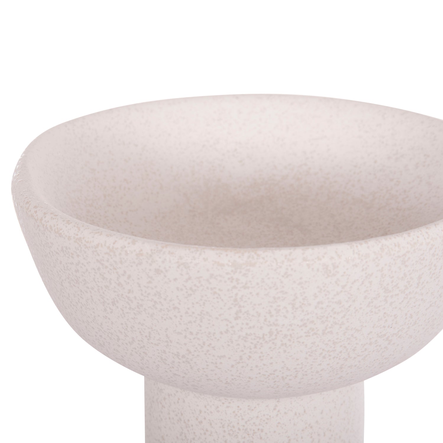 Декоративен керамичен плот за маса Еlendil бял кристал φ20x26.5hcm