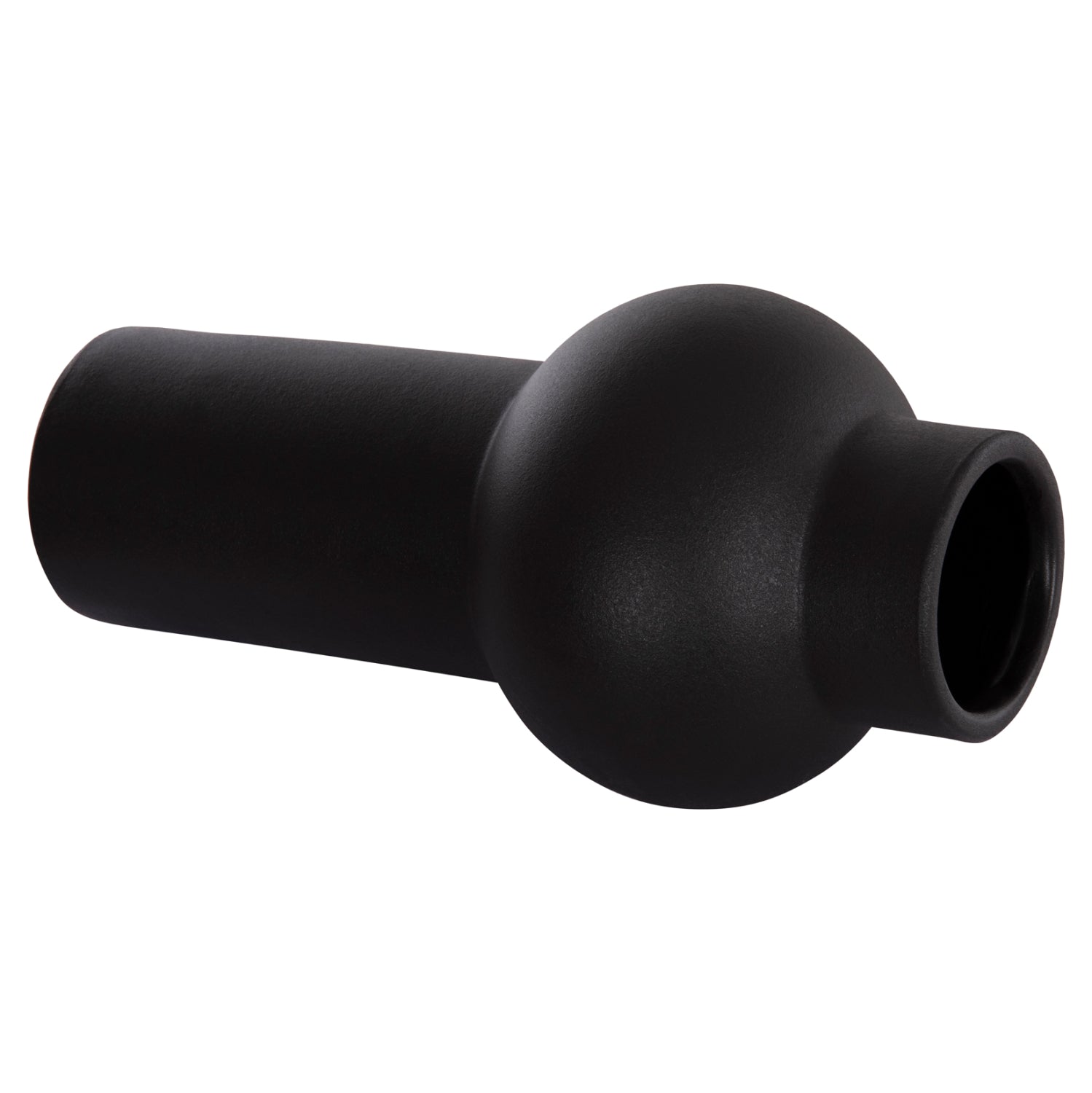 Декоративен керамичен плот за маса SCEPTER черен матов, φ15x30h см