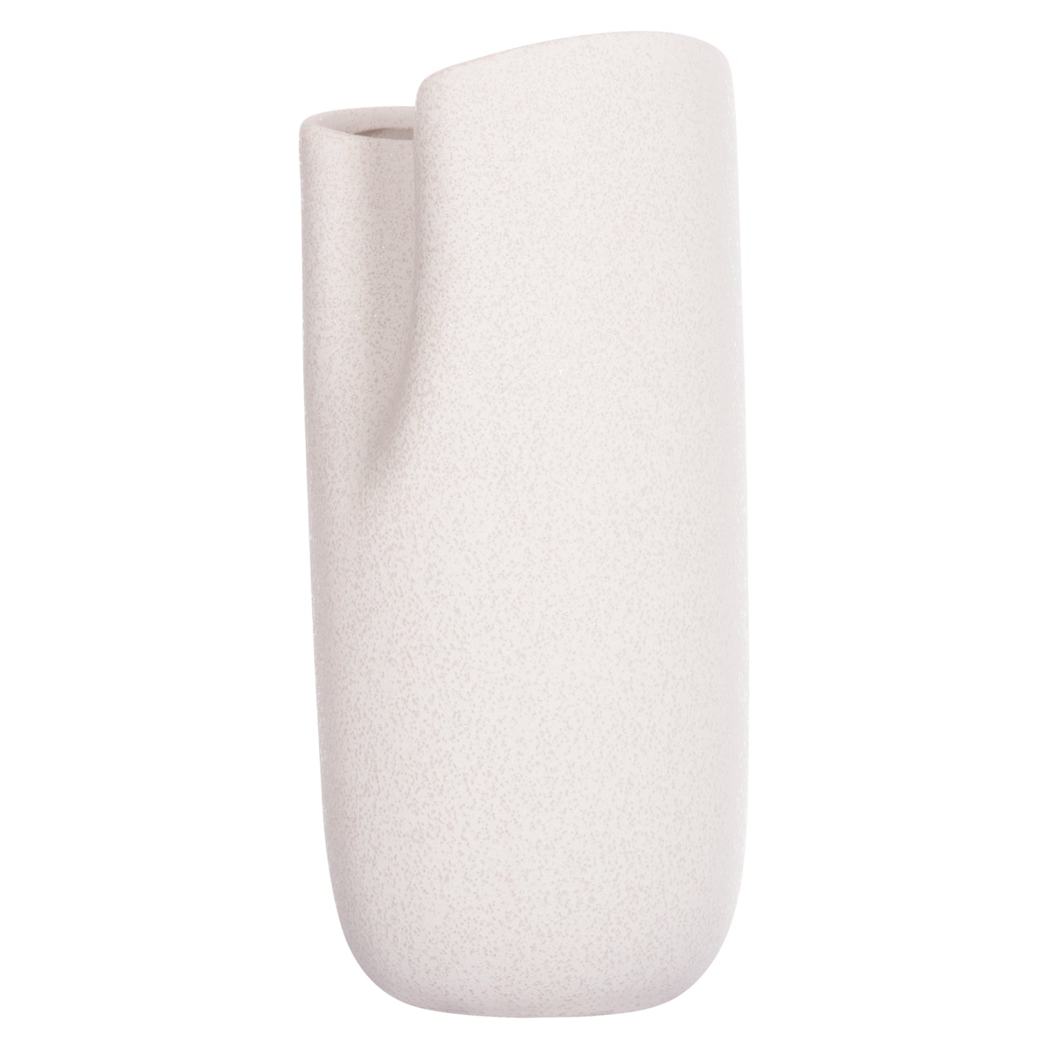 Керамична декорация за маса, кристално бяла, 17x16.5x37см