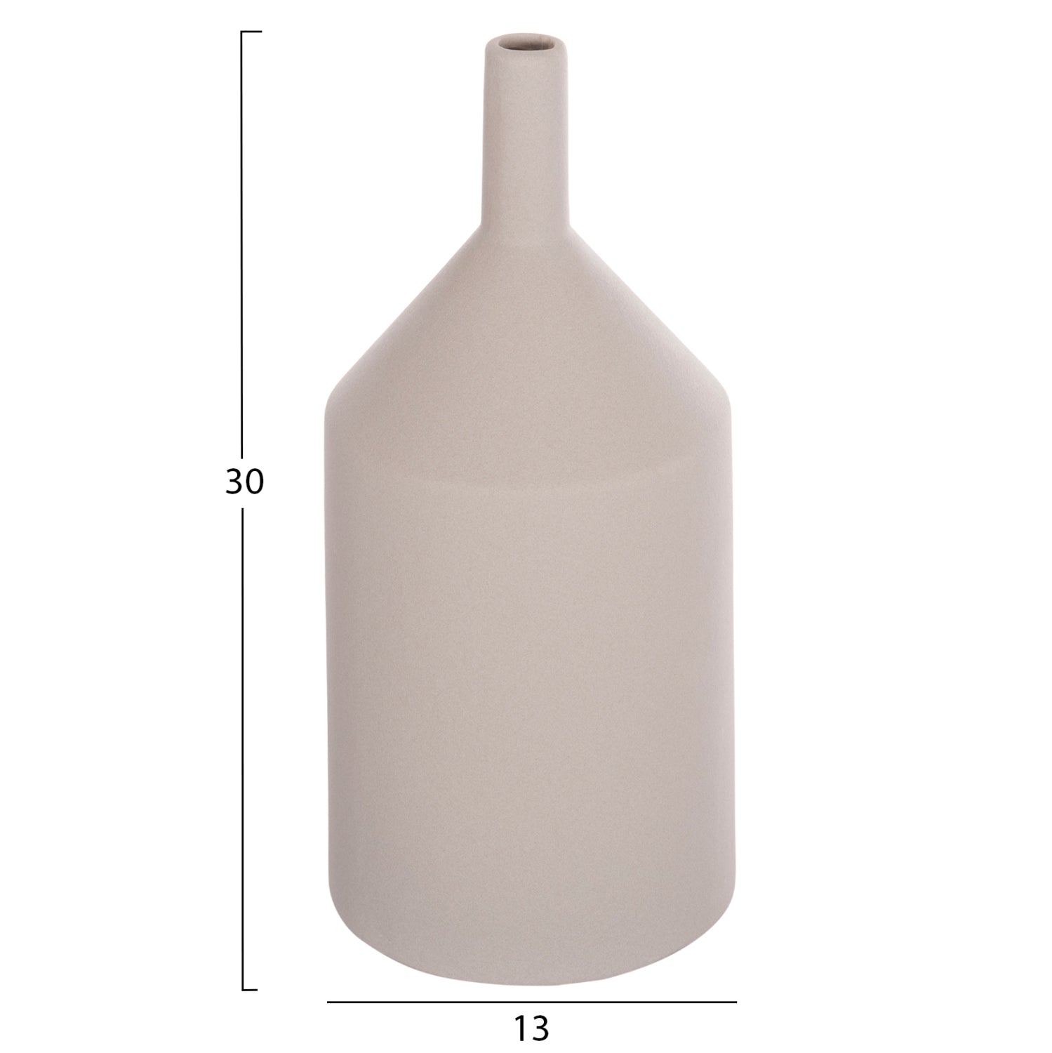 Декоративен керамичен плот за маса  Galad сив мат φ13x30hcm