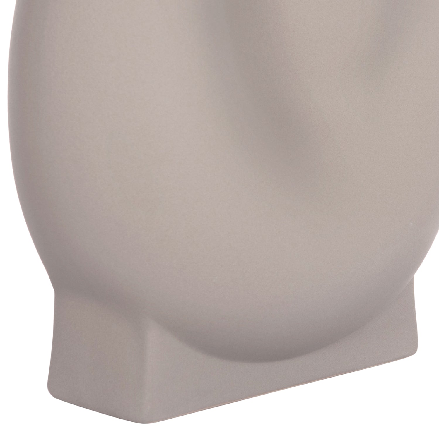 Декоративна керамична глазура за маса  сива матова 26x14x25см