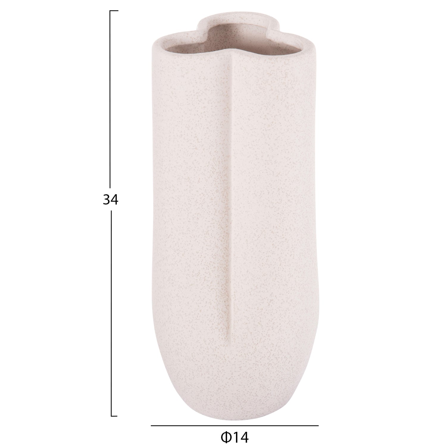 Декоративна глазура за маса, GLAΖΕ кристална, бяла φ14x34hcm