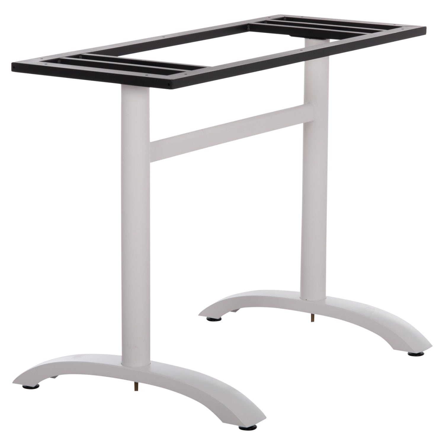 Основа за маса 461.12/метална двойна бяла с регулатори 100х60х73см.