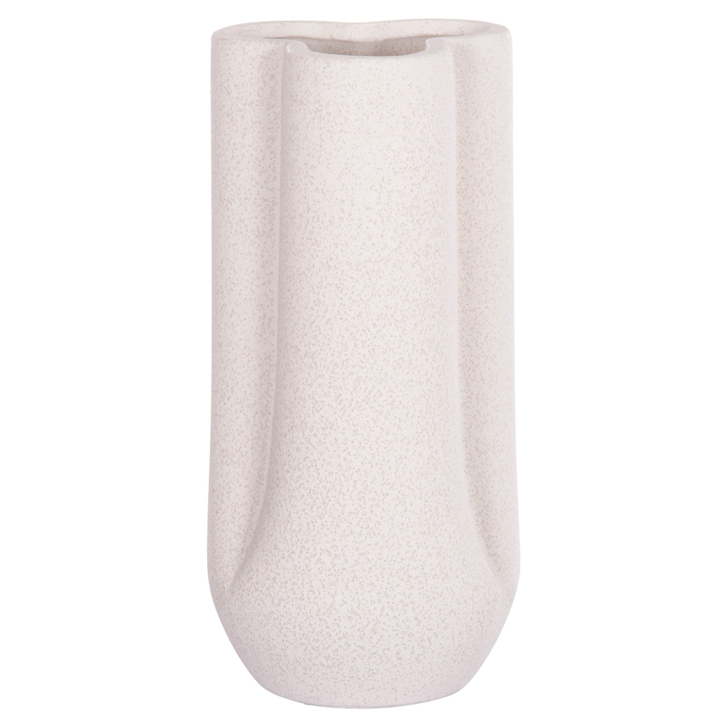 Керамична декоративна глазура за маса, кристално бяла φ14x29hcm