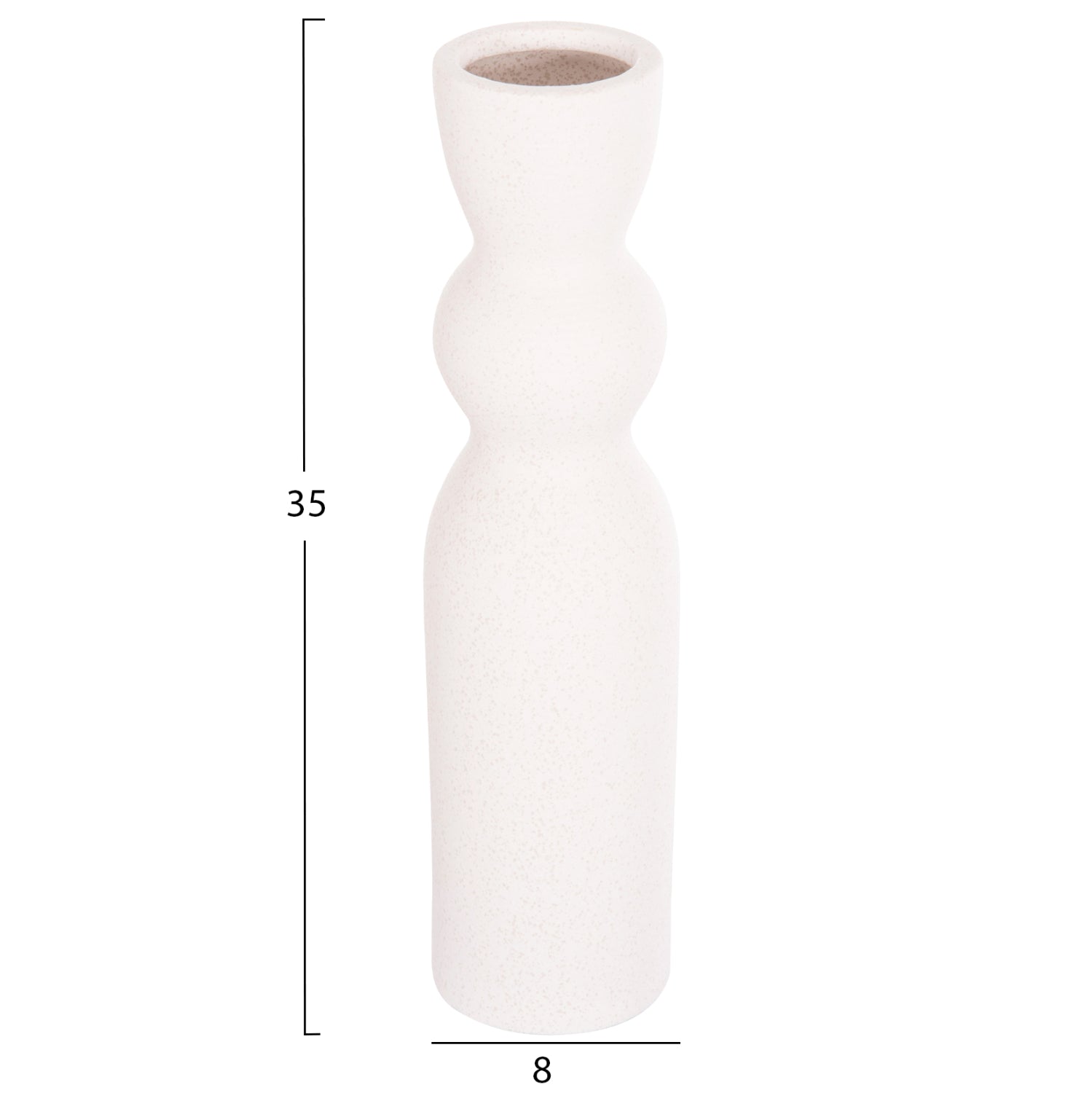 Декоративен керамичен плот за маса SCEPTER кристал бял φ8x35hcm