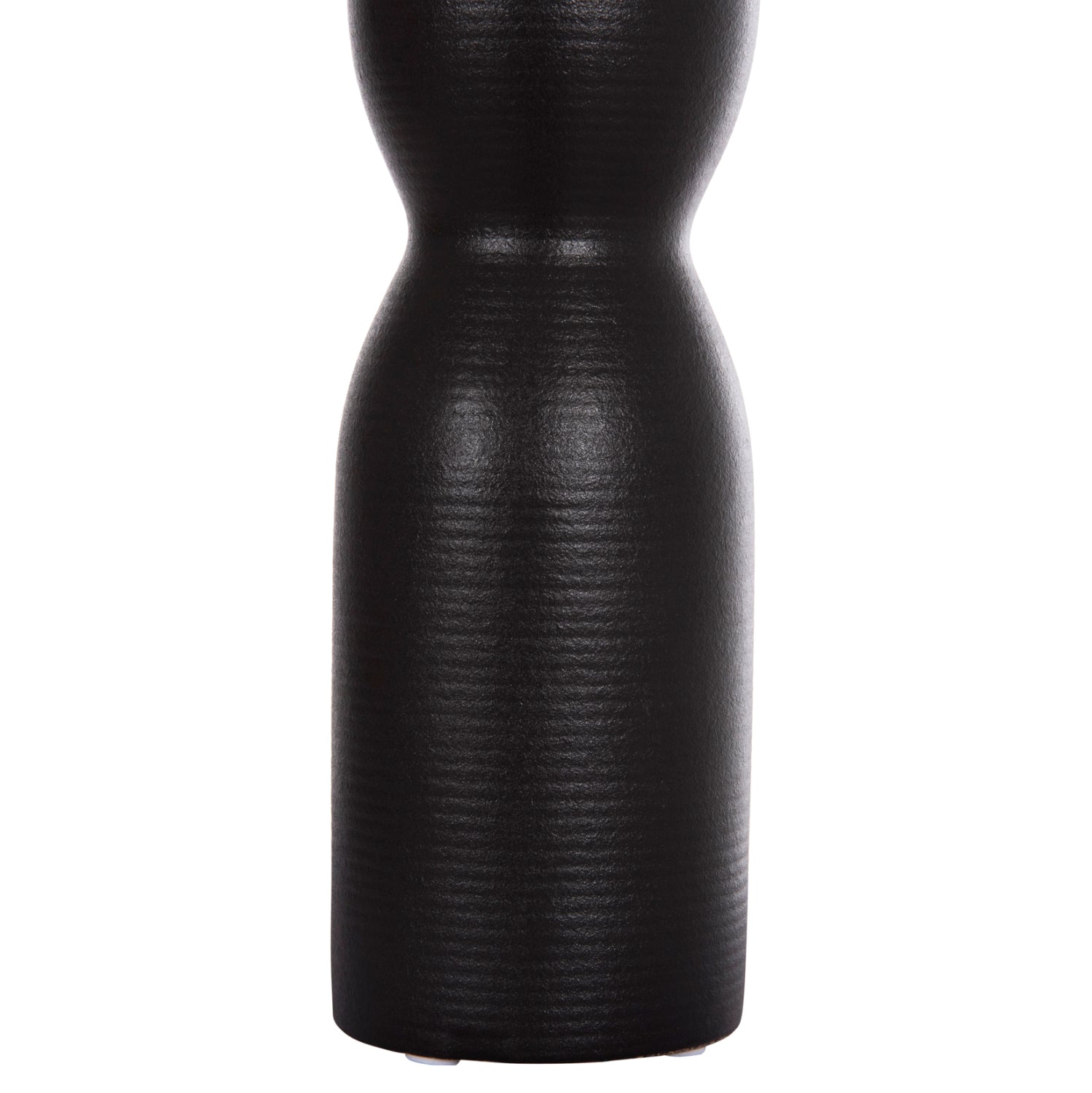 Декоративен керамичен плот за маса, SCEPTER , черен матов, φ7.5x30.5hcm