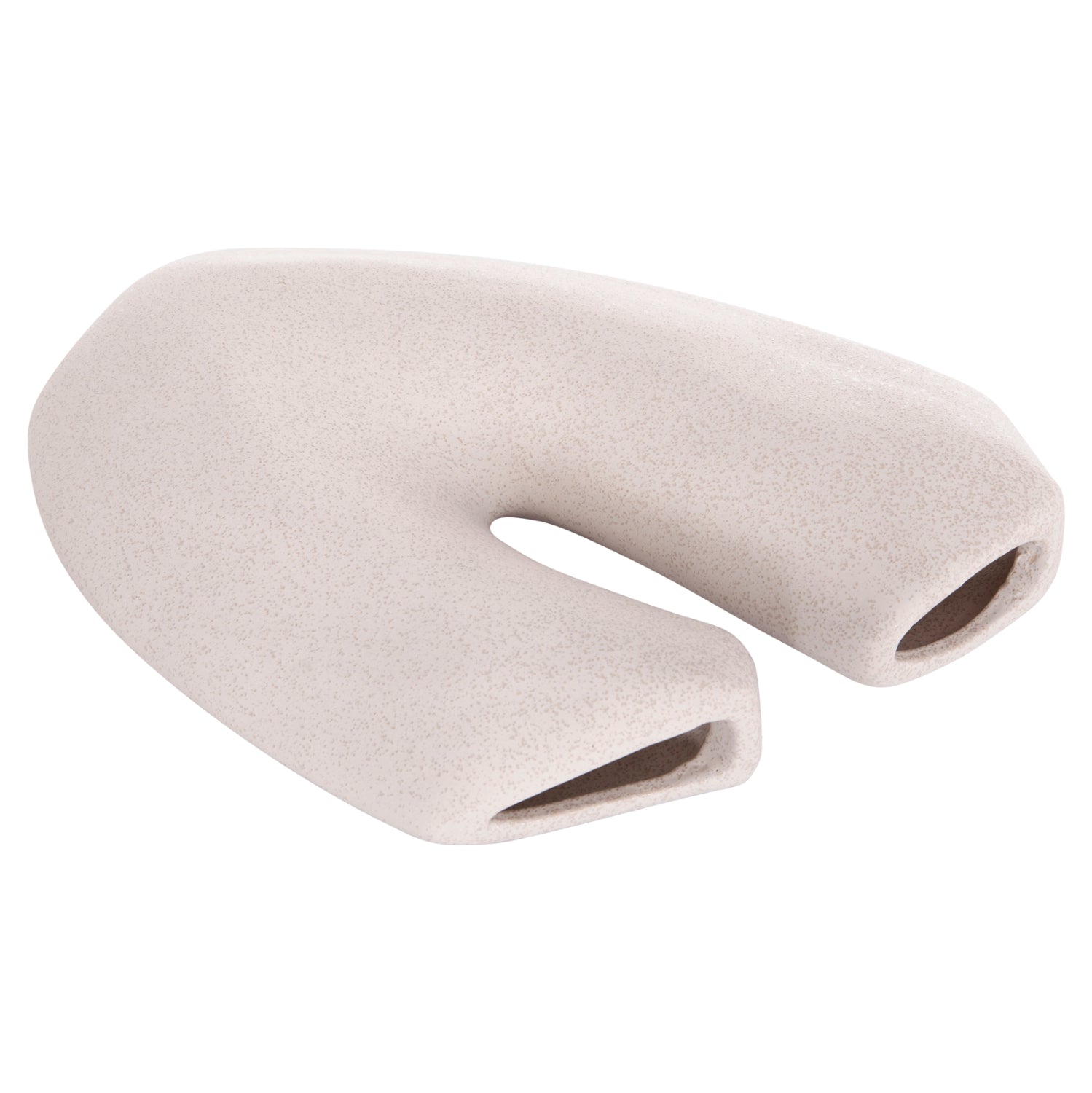 Декоративен керамичен плот за маса ARKEN кристално бял 28x10x37см