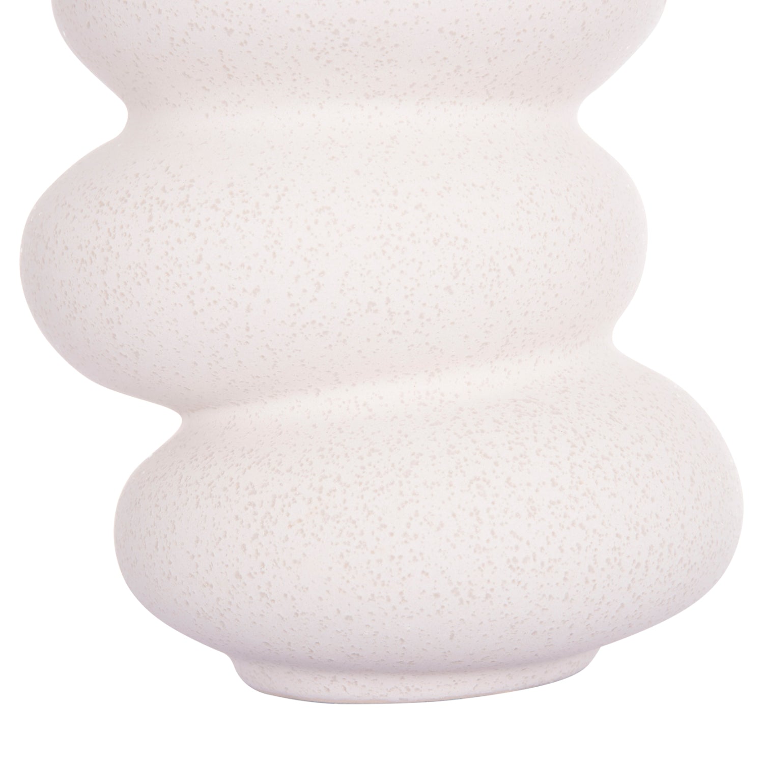 Декоративен керамичен плот за маса ROOK от бял кристал, φ14x19всм