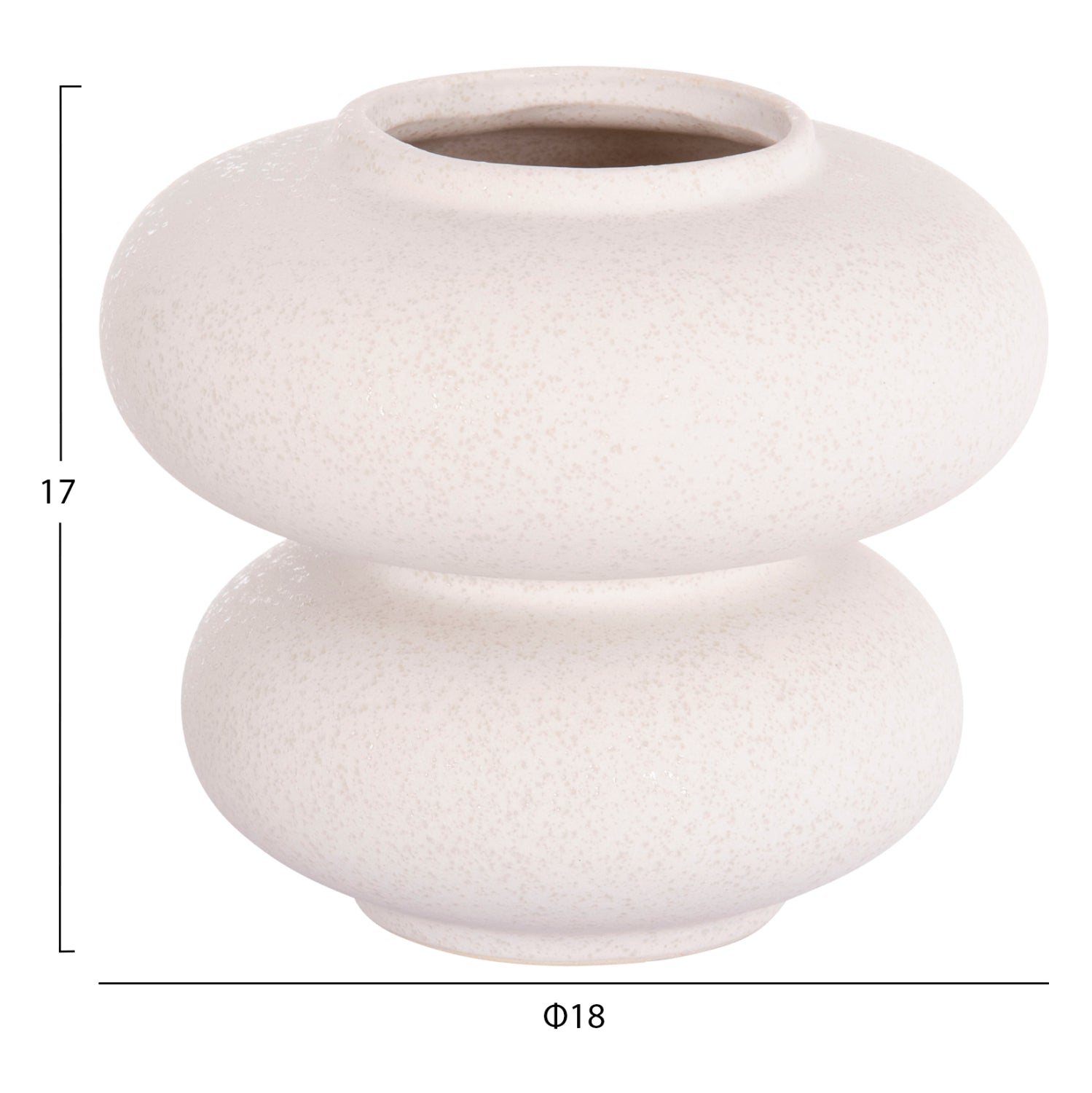 Декоративен керамичен плот за маса от бял кристал, φ18x17всм