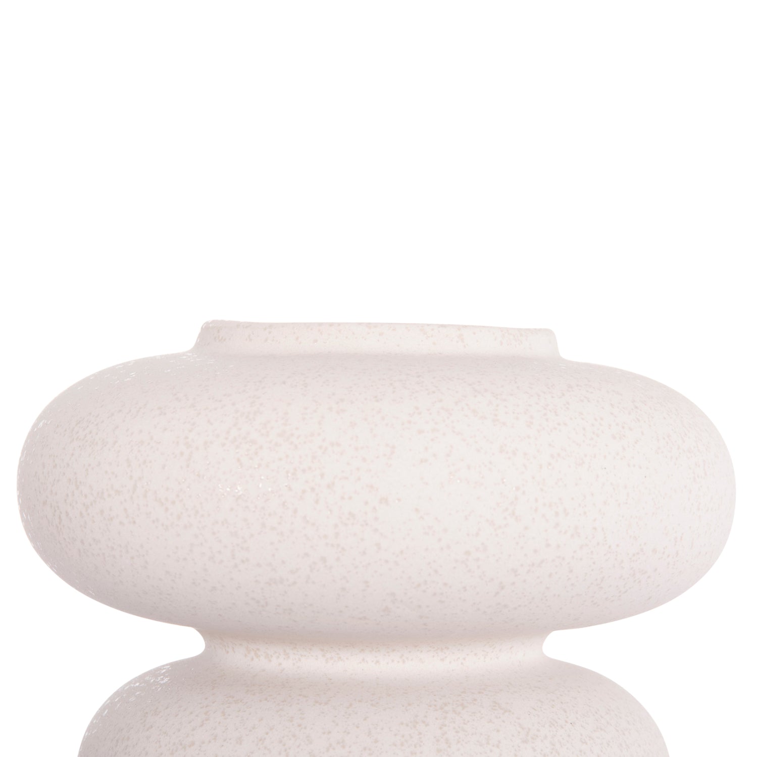 Декоративен керамичен плот за маса от бял кристал, φ18x17всм