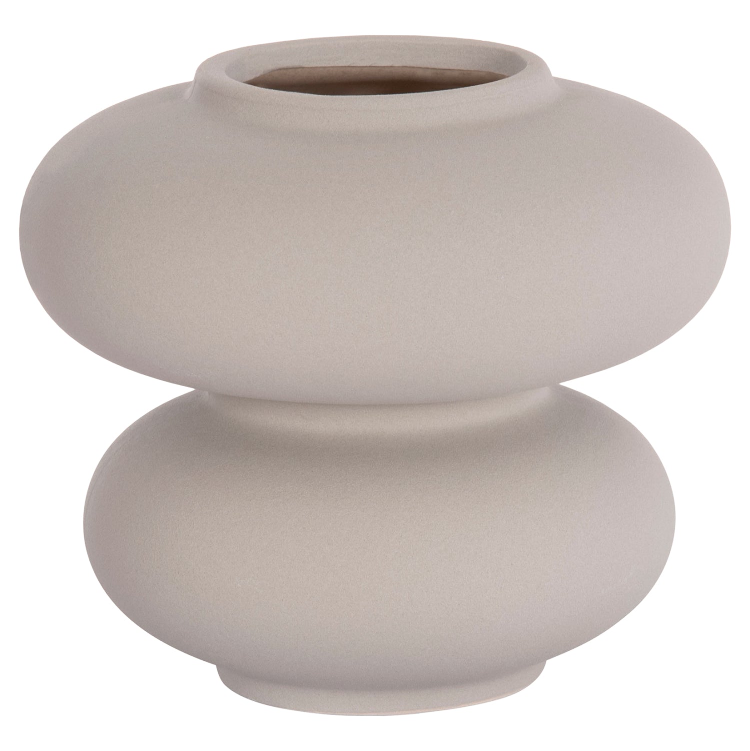 Декоративен керамичен плот за маса сив, матов, φ18x17всм