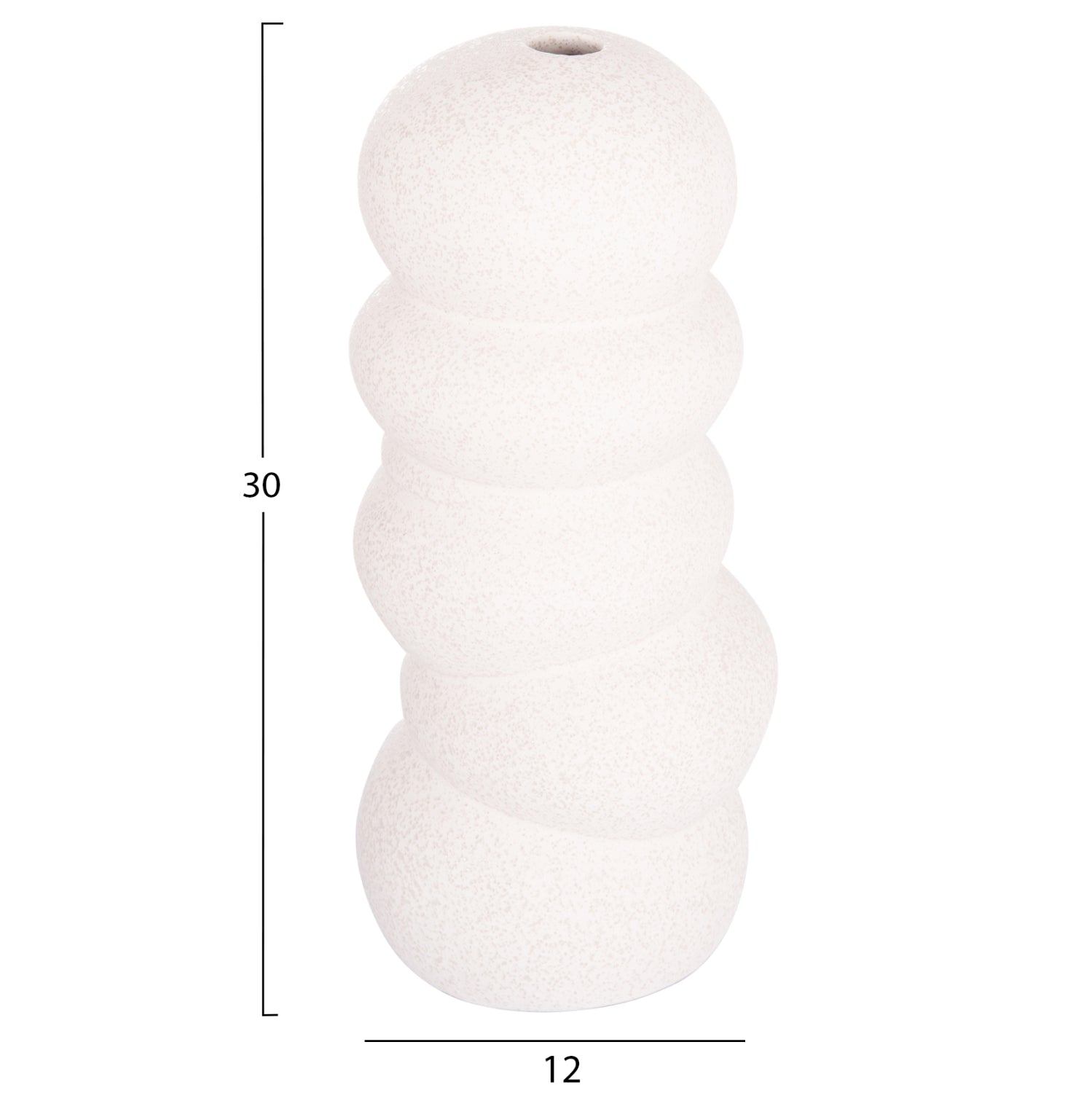 Декоративен керамичен плот за маса , от бял кристал, φ13x31hсм