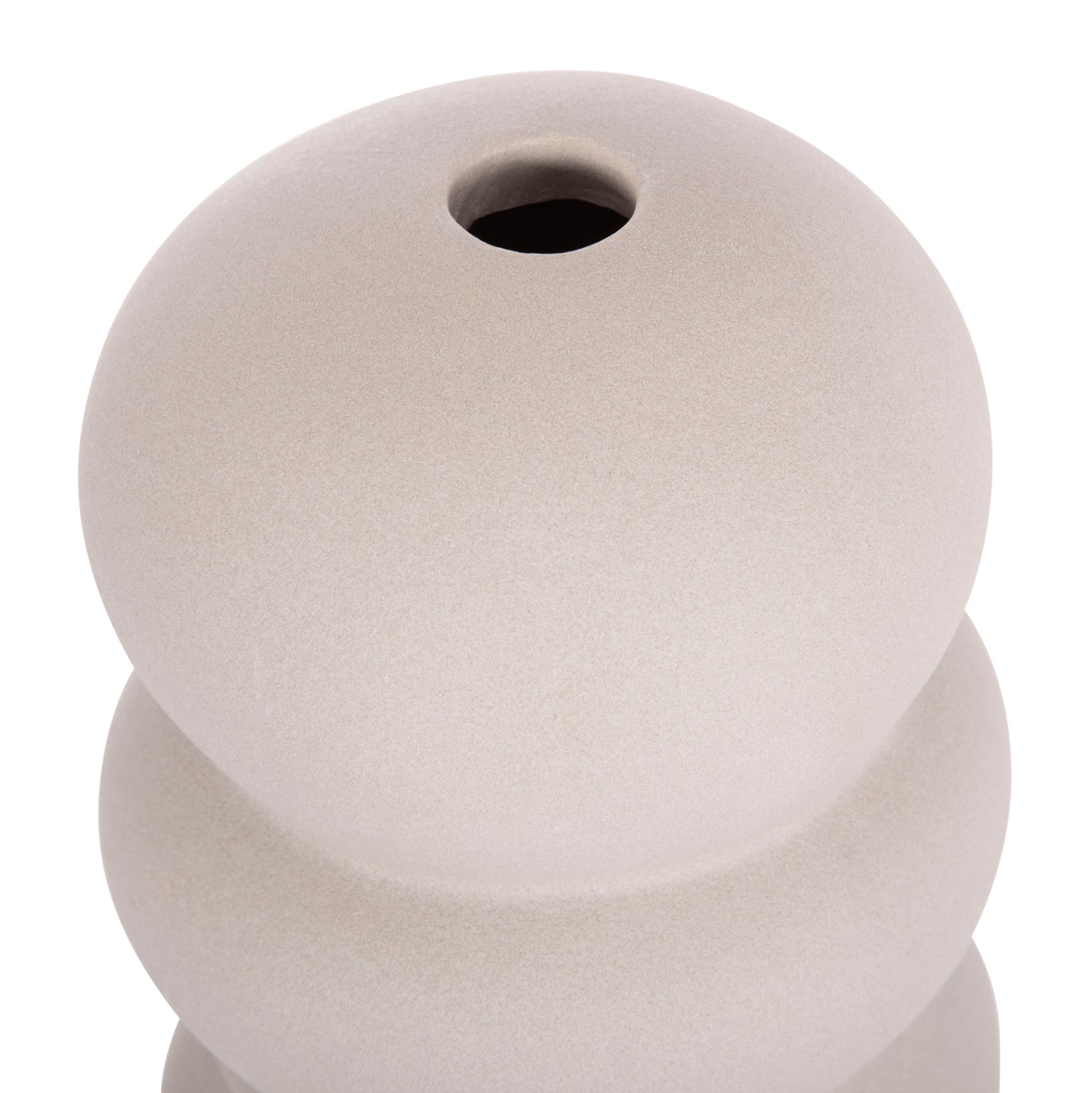 Декоративен керамичен плот за маса ROOK сив мат φ12x30h см