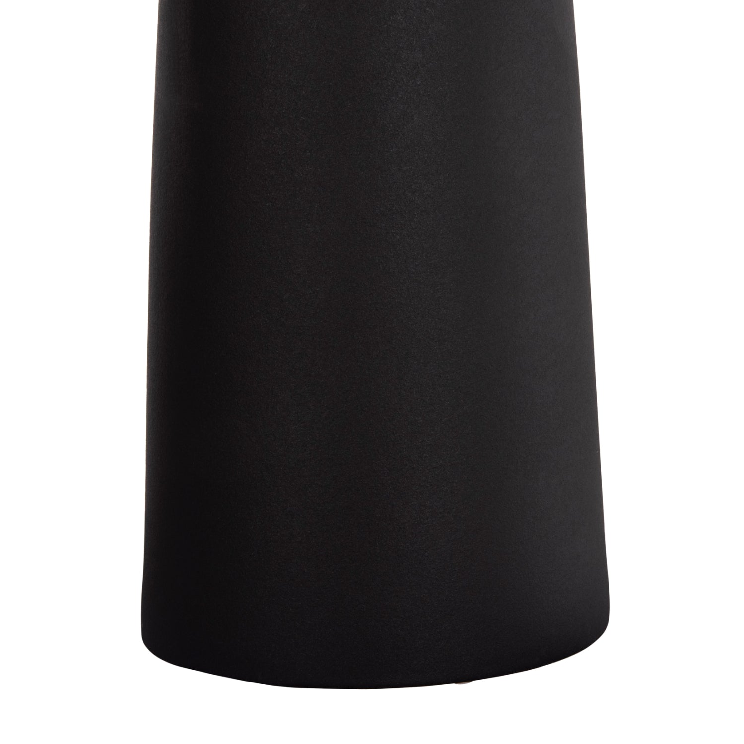 Декоративен керамичен плот за маса Galad черен мат φ18x49h см