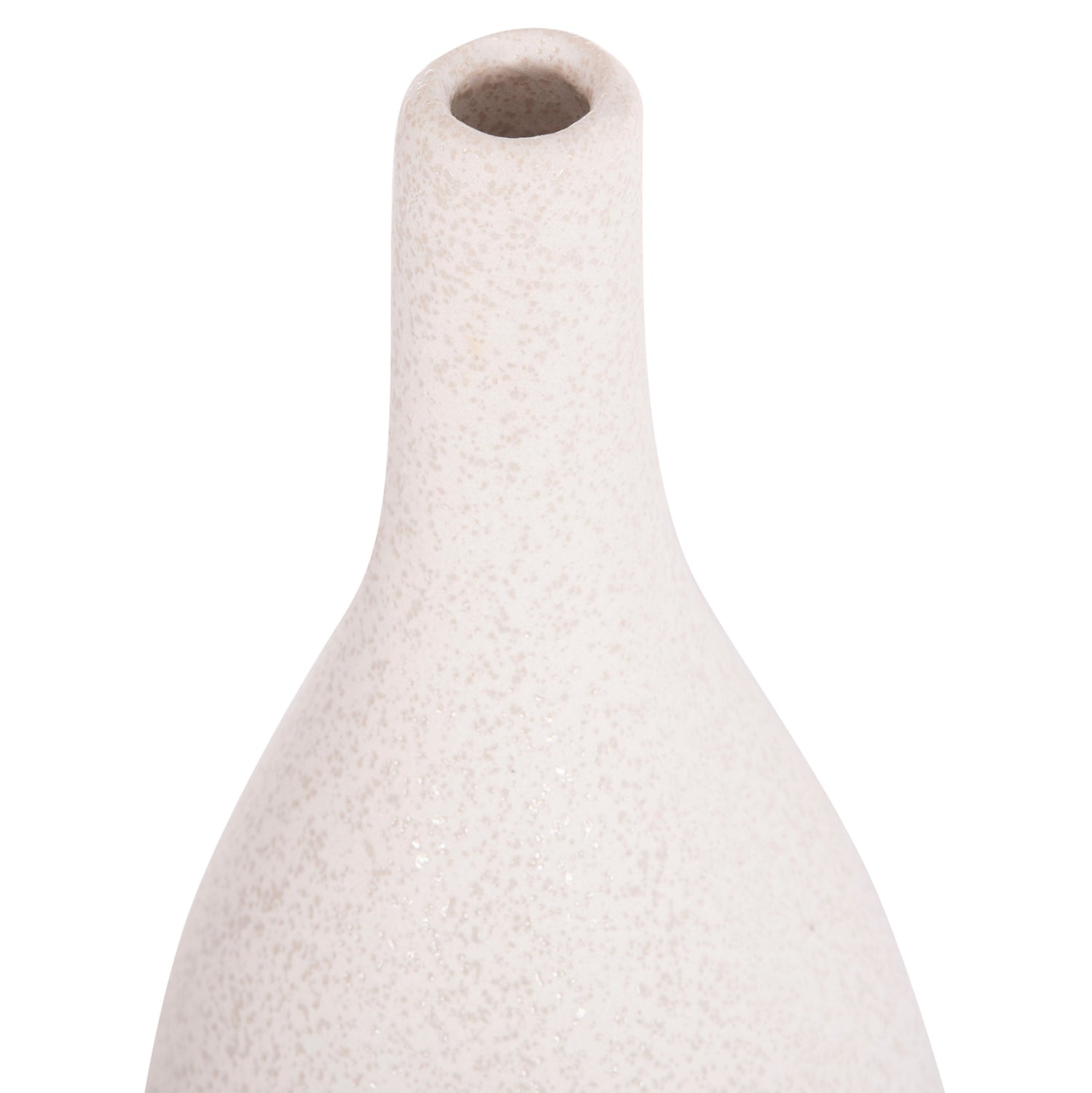 Декоративна настолна керамика GALAD сиво-бял кристал φ14x33.5cm