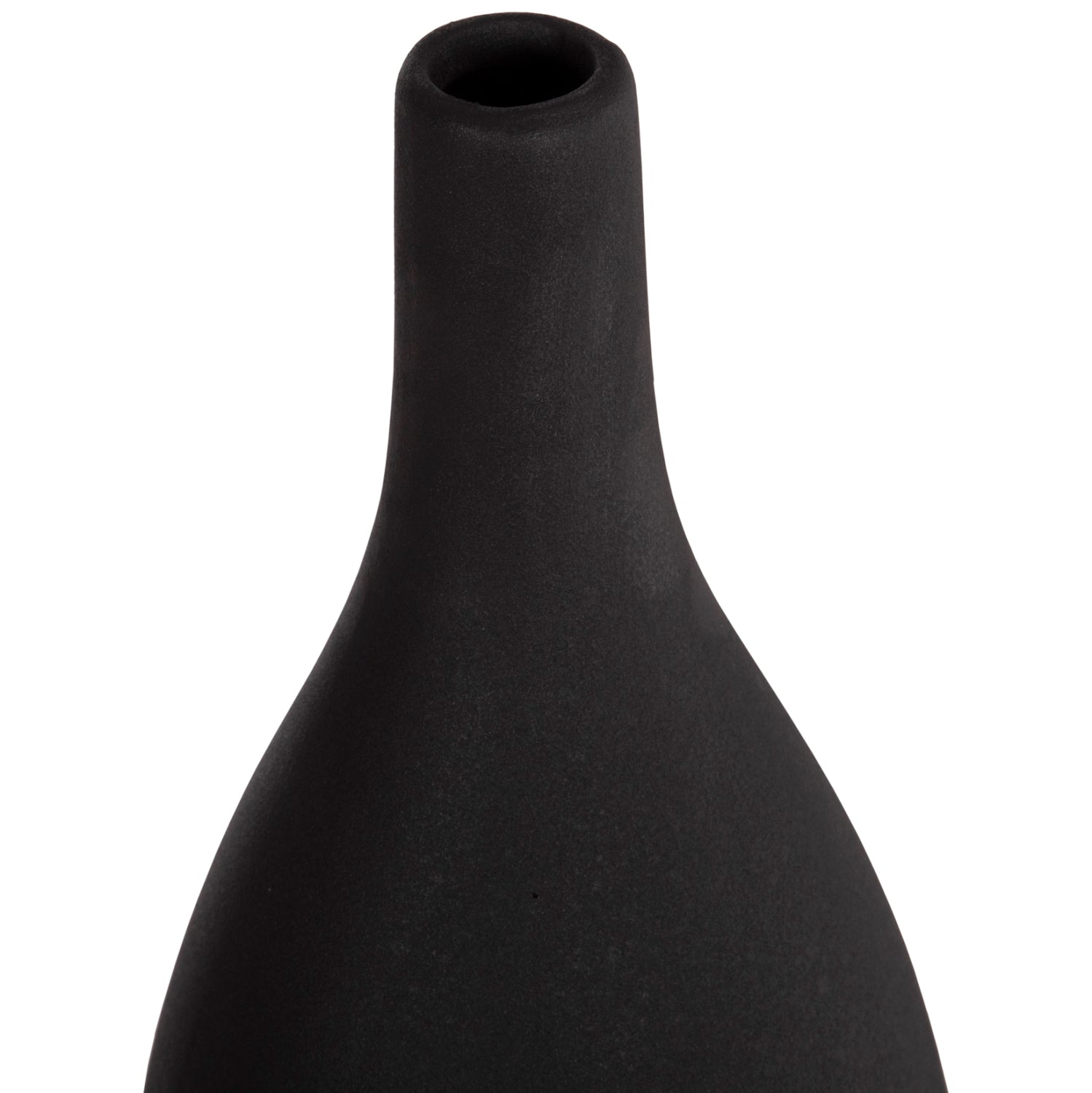 Декоративен керамичен плот за маса Galad черен мат φ14x33.5hcm