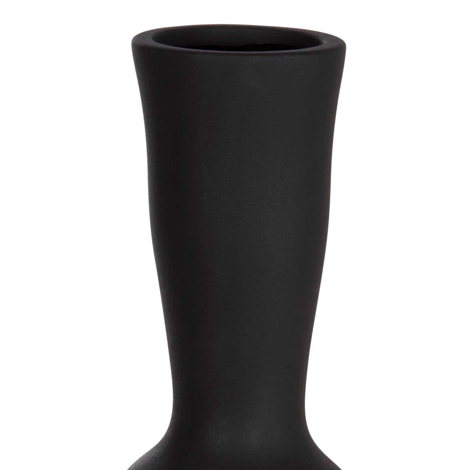 Декоративен керамичен плот за маса SCEPTER черен мат, φ14x50cm