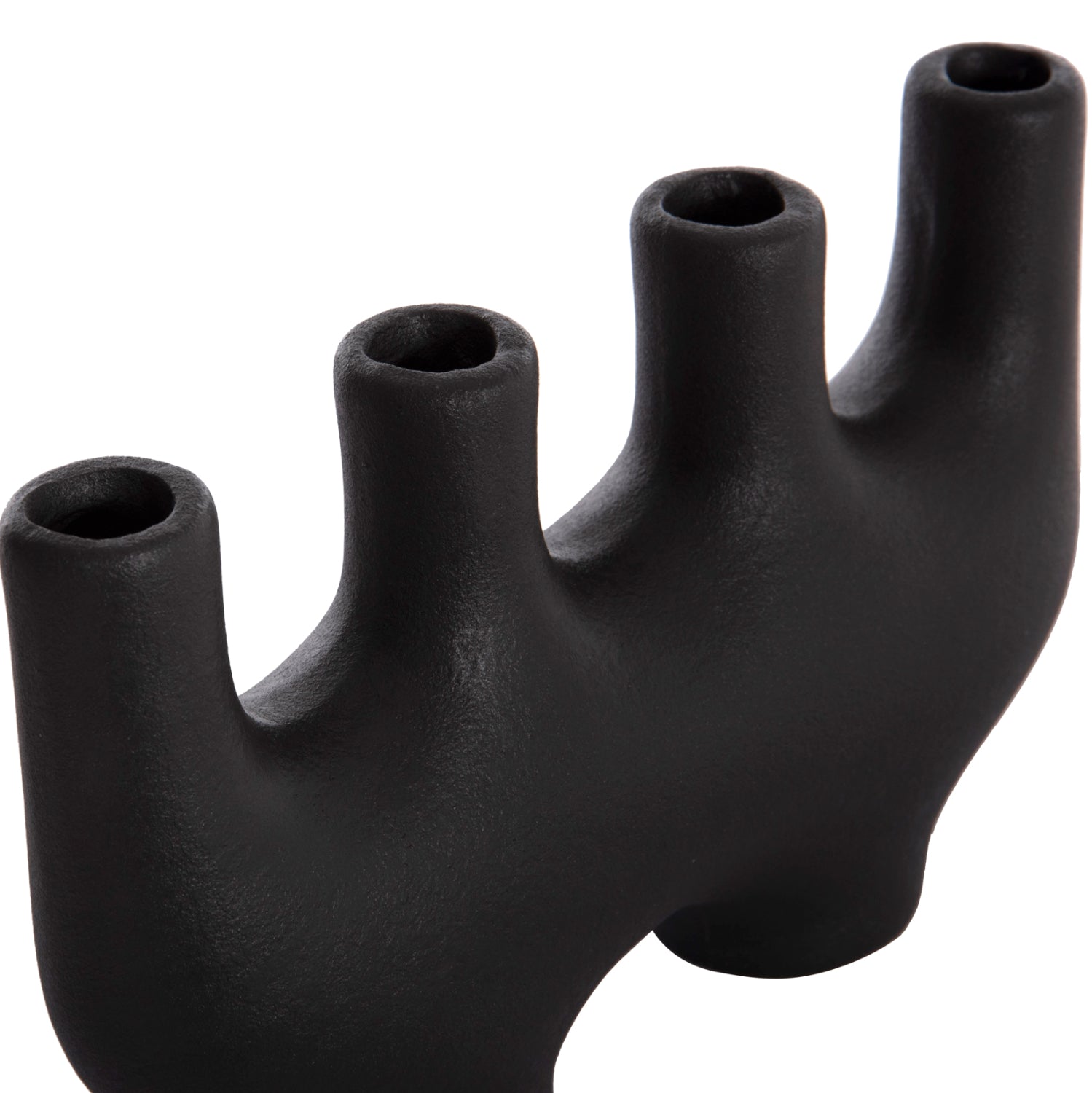 Керамичен декоративен плот за маса MANI черен мат 21x6x13см