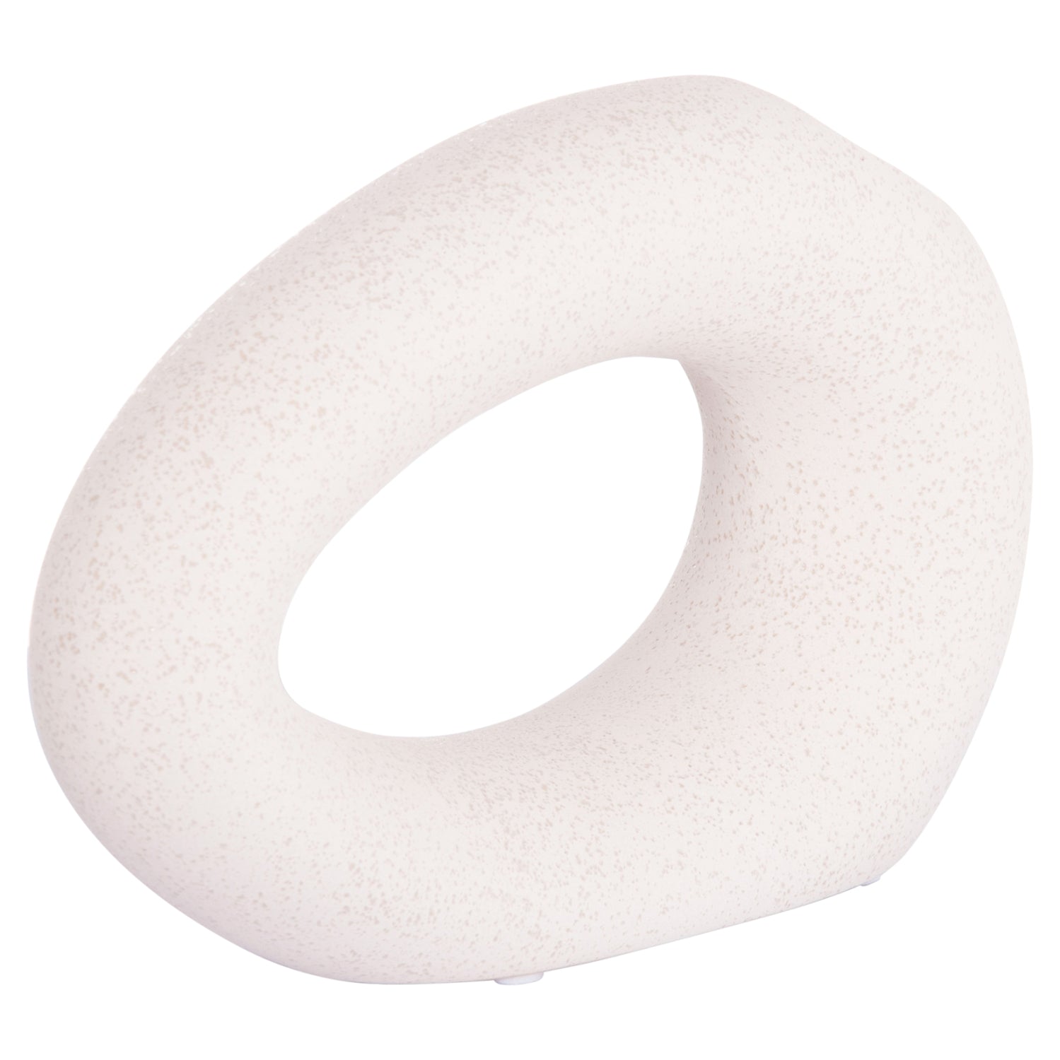 Декоративен керамичен плот за маса , елипса, кристален, 23x8x16см