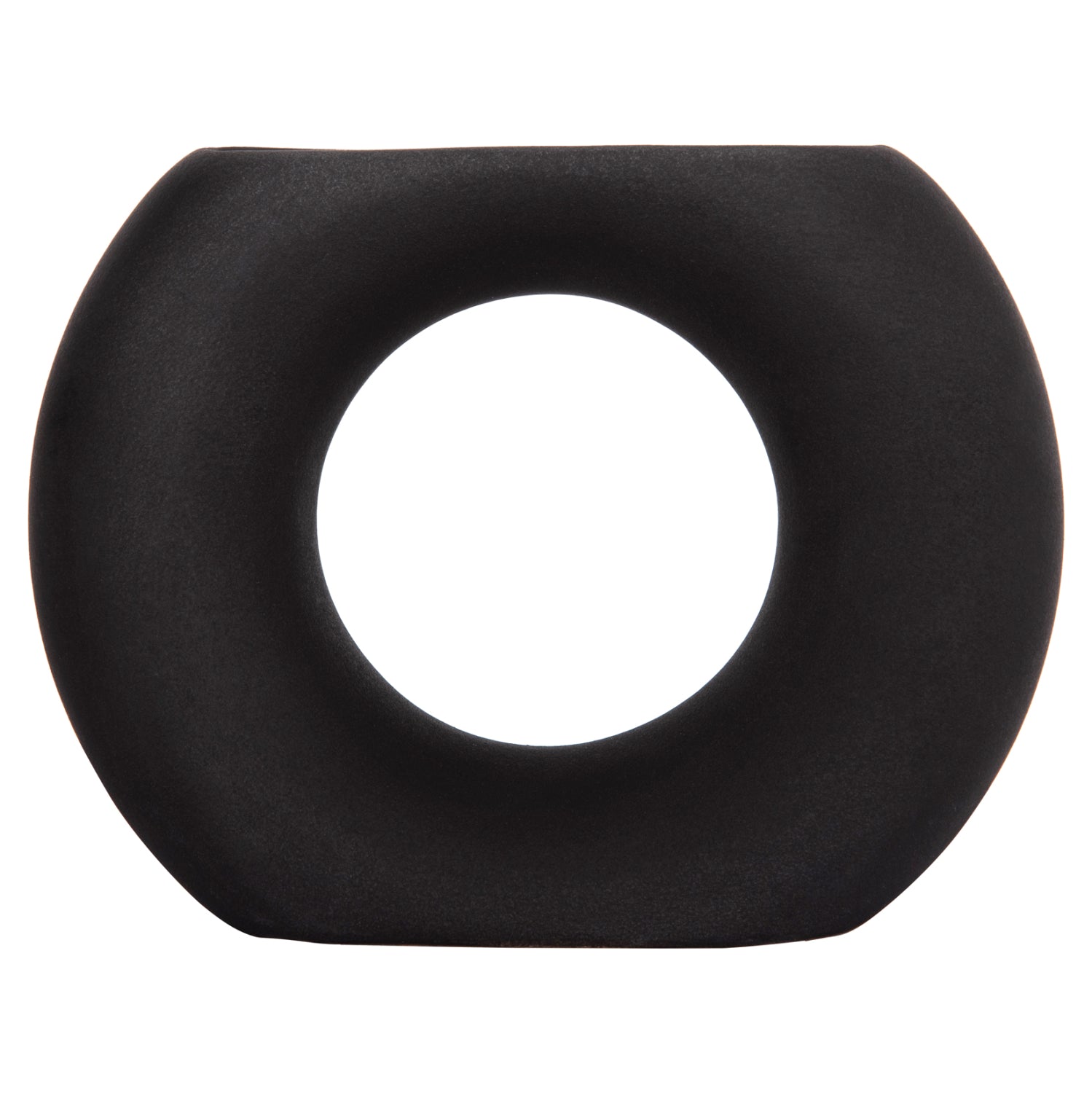 Декоративен керамичен плот за маса елипса черен, мат 18x6.5x14см