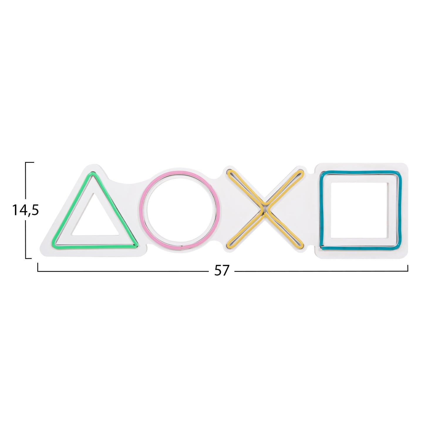 Декоративна стена светеща за игри 57x2x14.5см.
