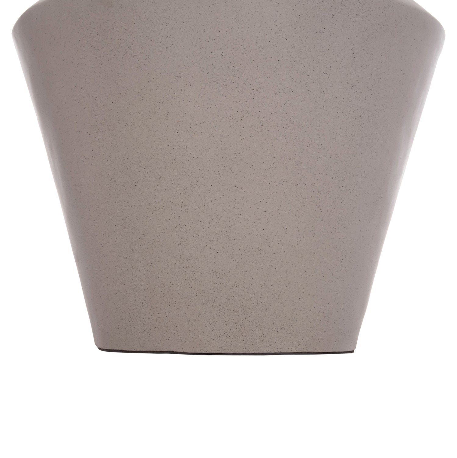 Декоративна подова ваза Nebula фибро цимент сив тиково дърво φ60x115см.